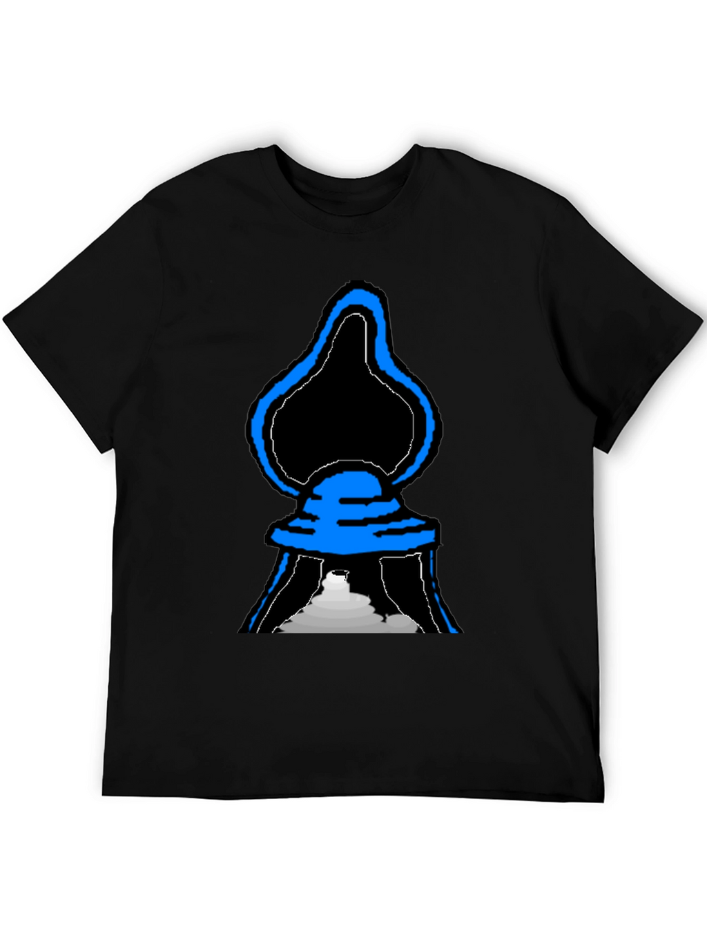 Abstract Graphic T-Shirt - Black Cotton Tee