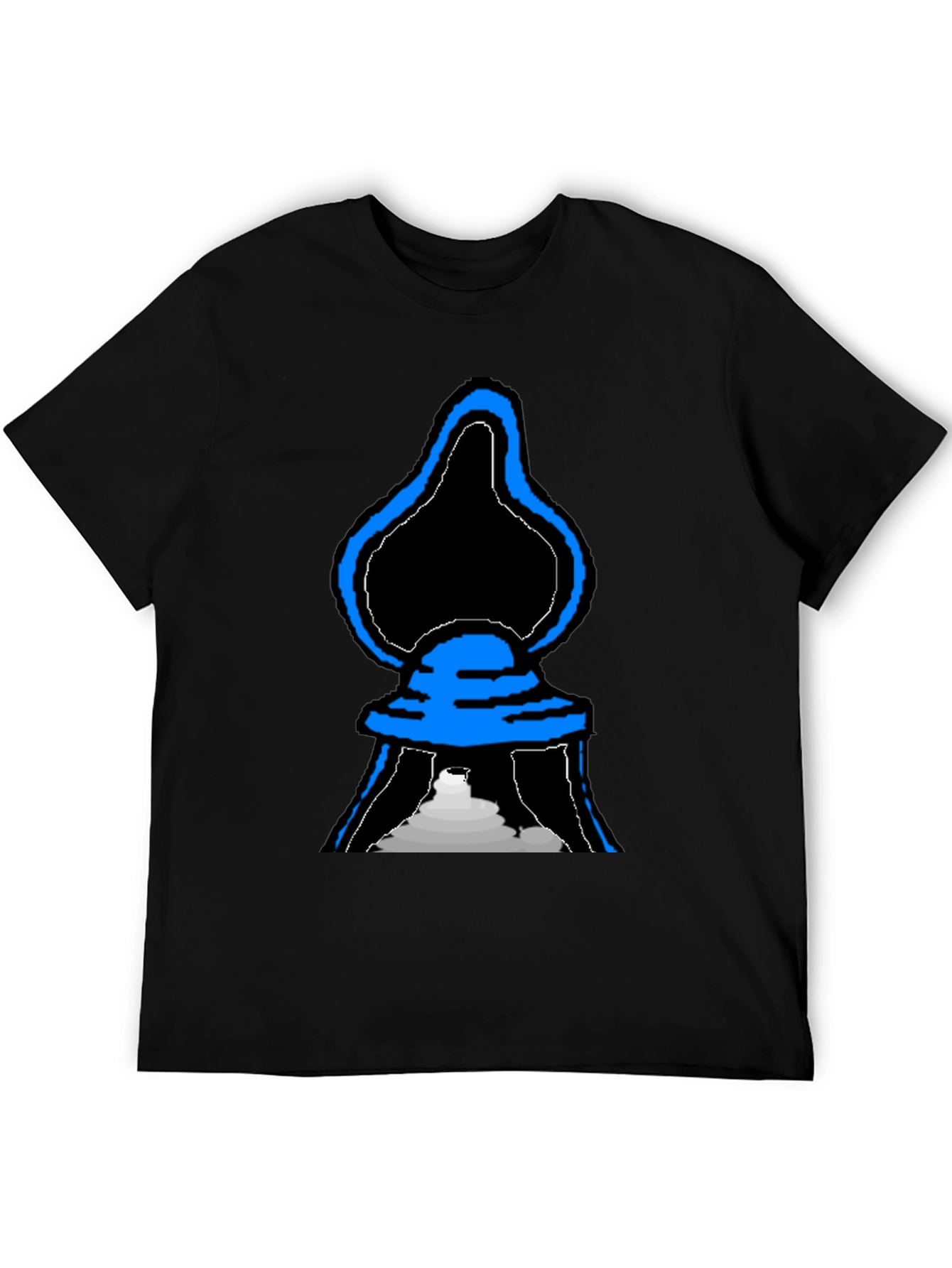 Abstract Graphic T-Shirt - Black Cotton Tee