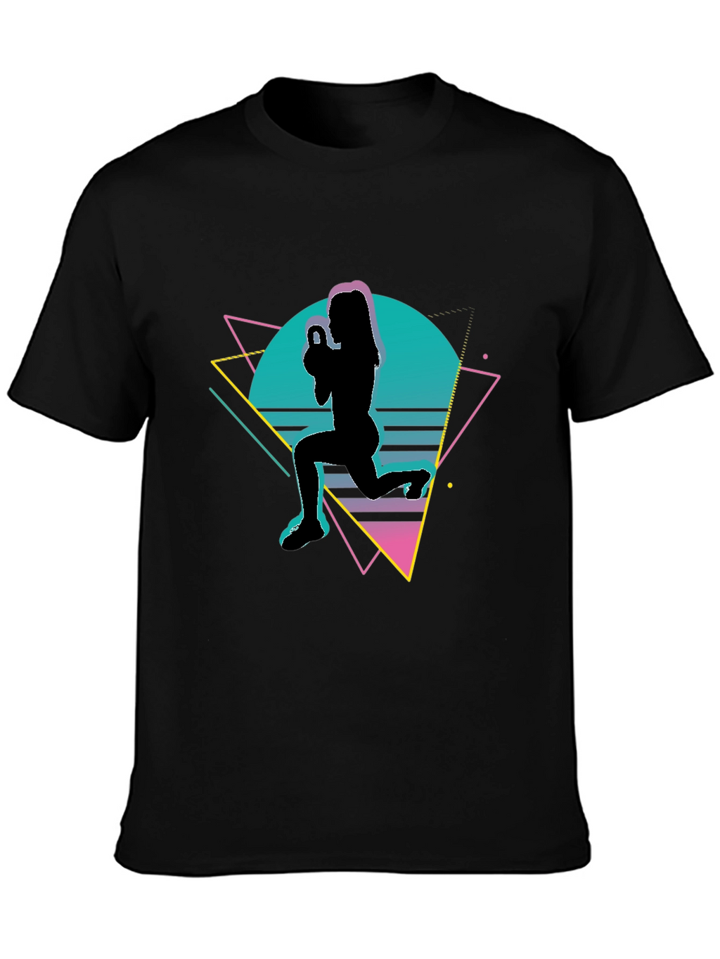 Retro Fitness Kettlebell Workout T-Shirt