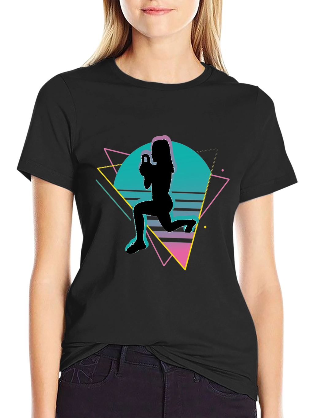 Retro Fitness Kettlebell Workout T-Shirt