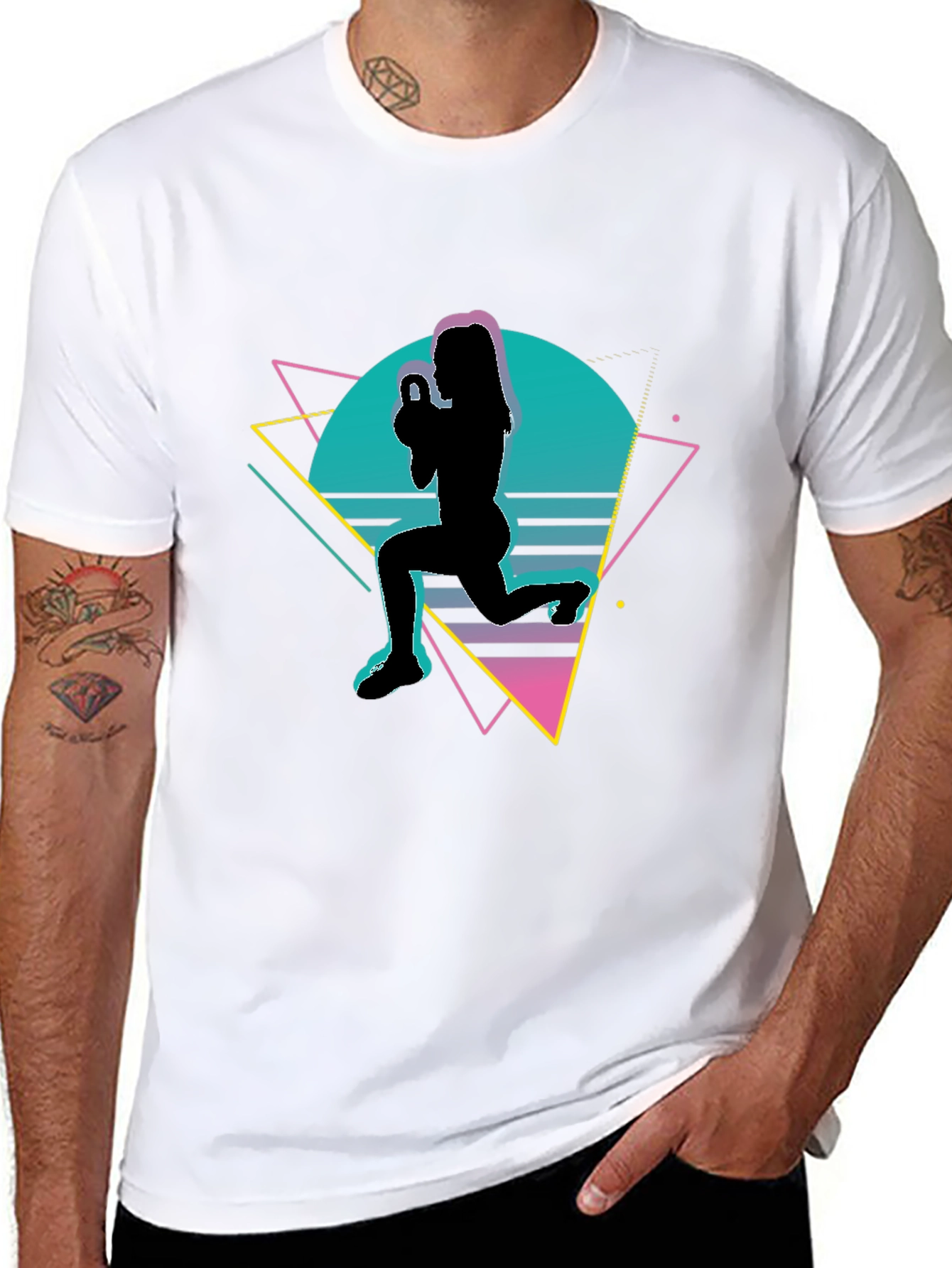 Retro Fitness Kettlebell Workout T-Shirt