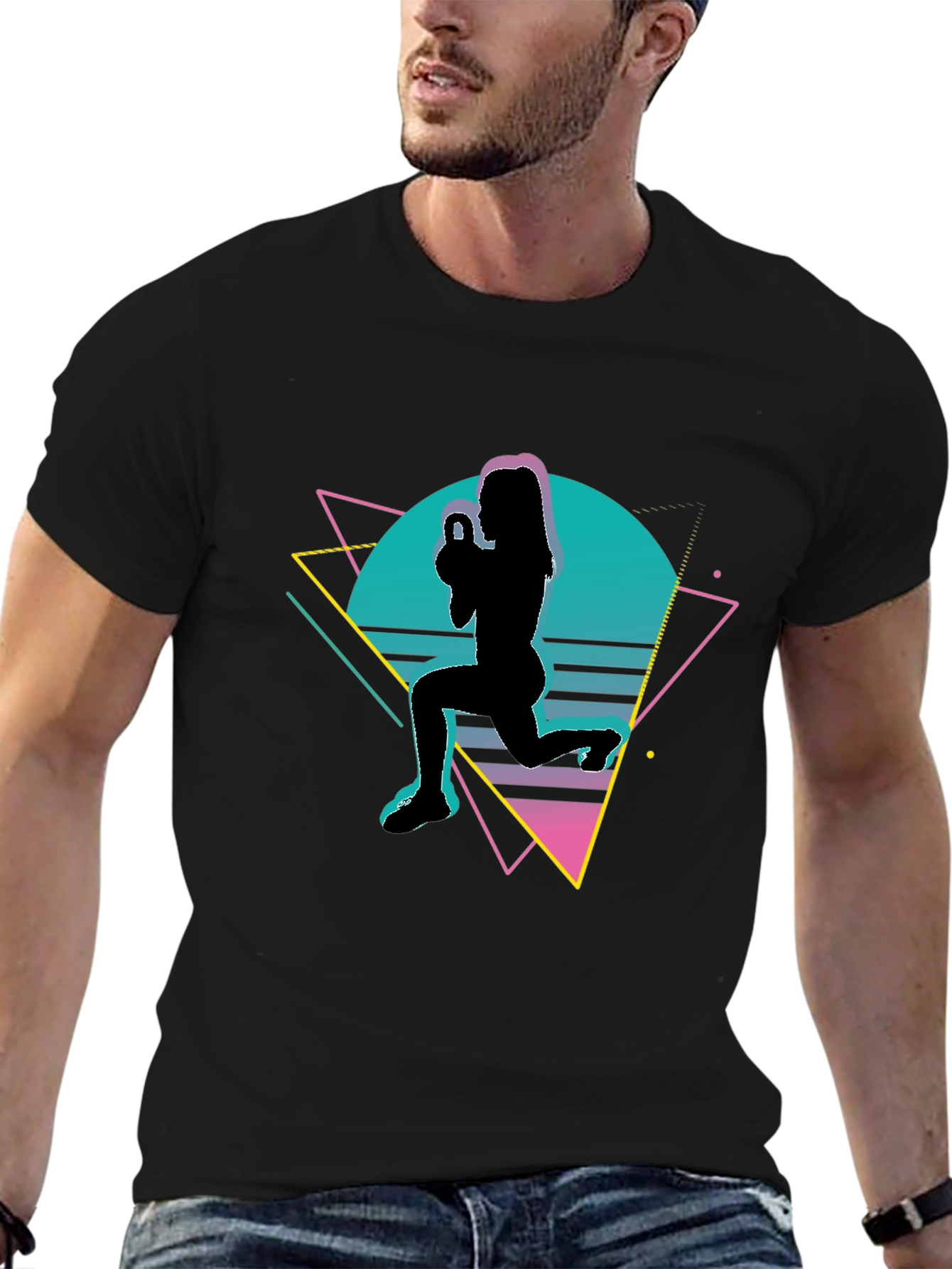 Retro Fitness Kettlebell Workout T-Shirt
