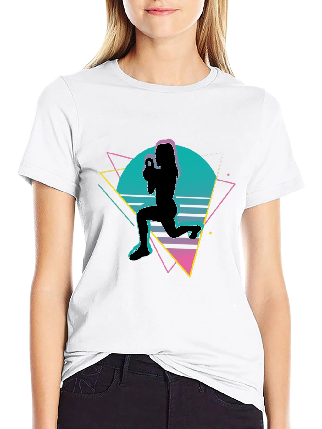 Retro Fitness Kettlebell Workout T-Shirt