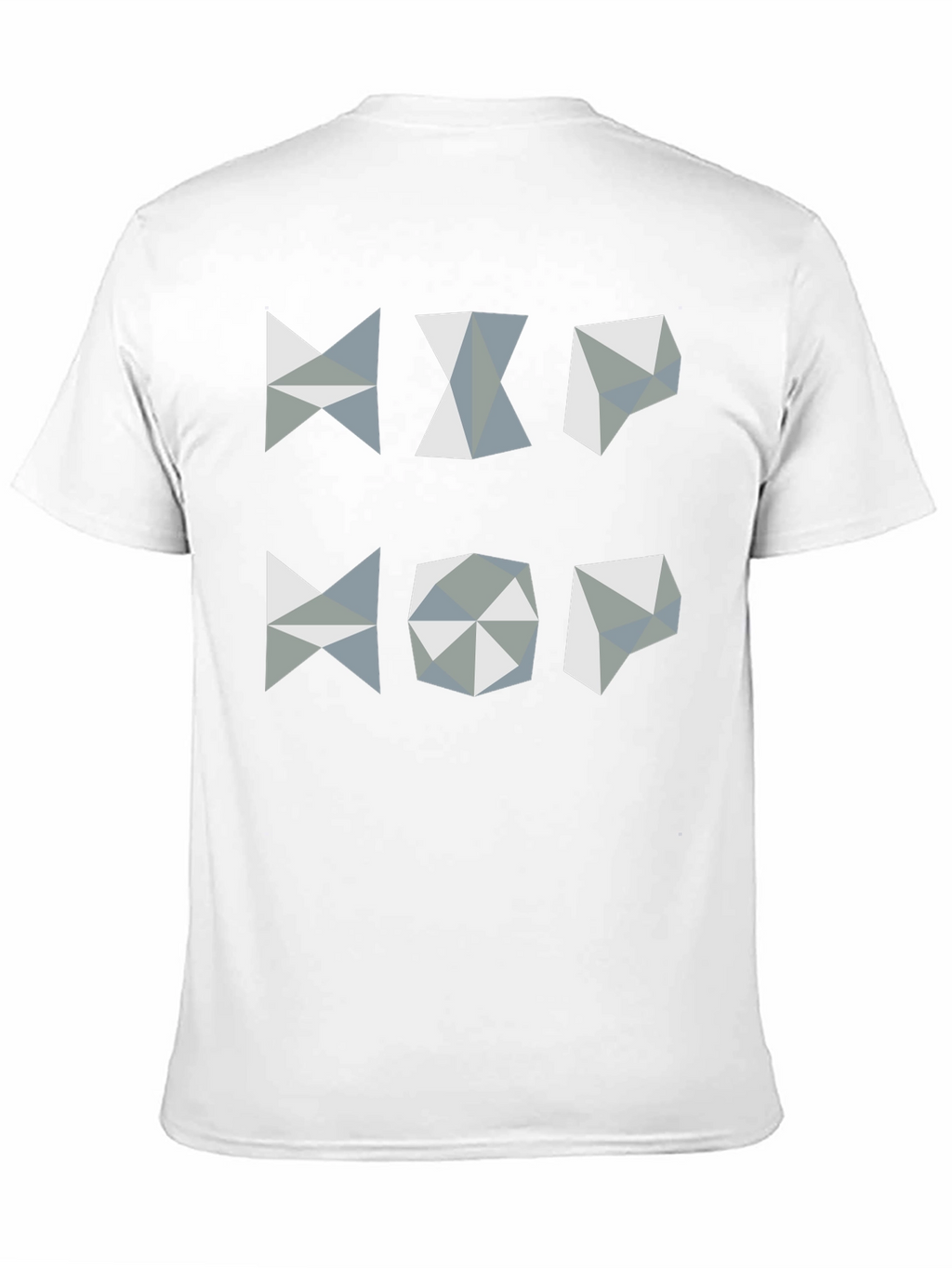 Geometric Hip Hop Graphic T-Shirt - Black