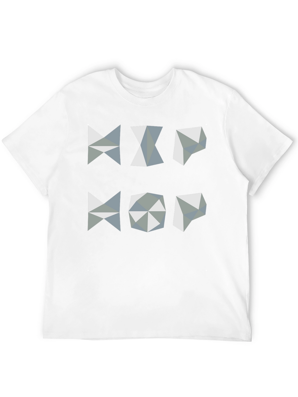 Geometric Hip Hop Graphic T-Shirt - Black