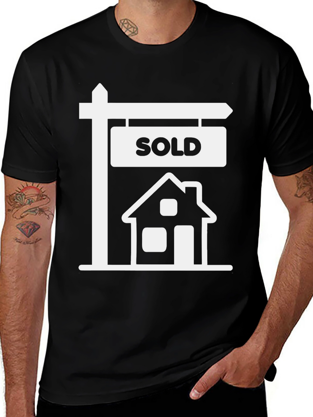 Sold House Graphic Tee - Real Estate T-Shirt