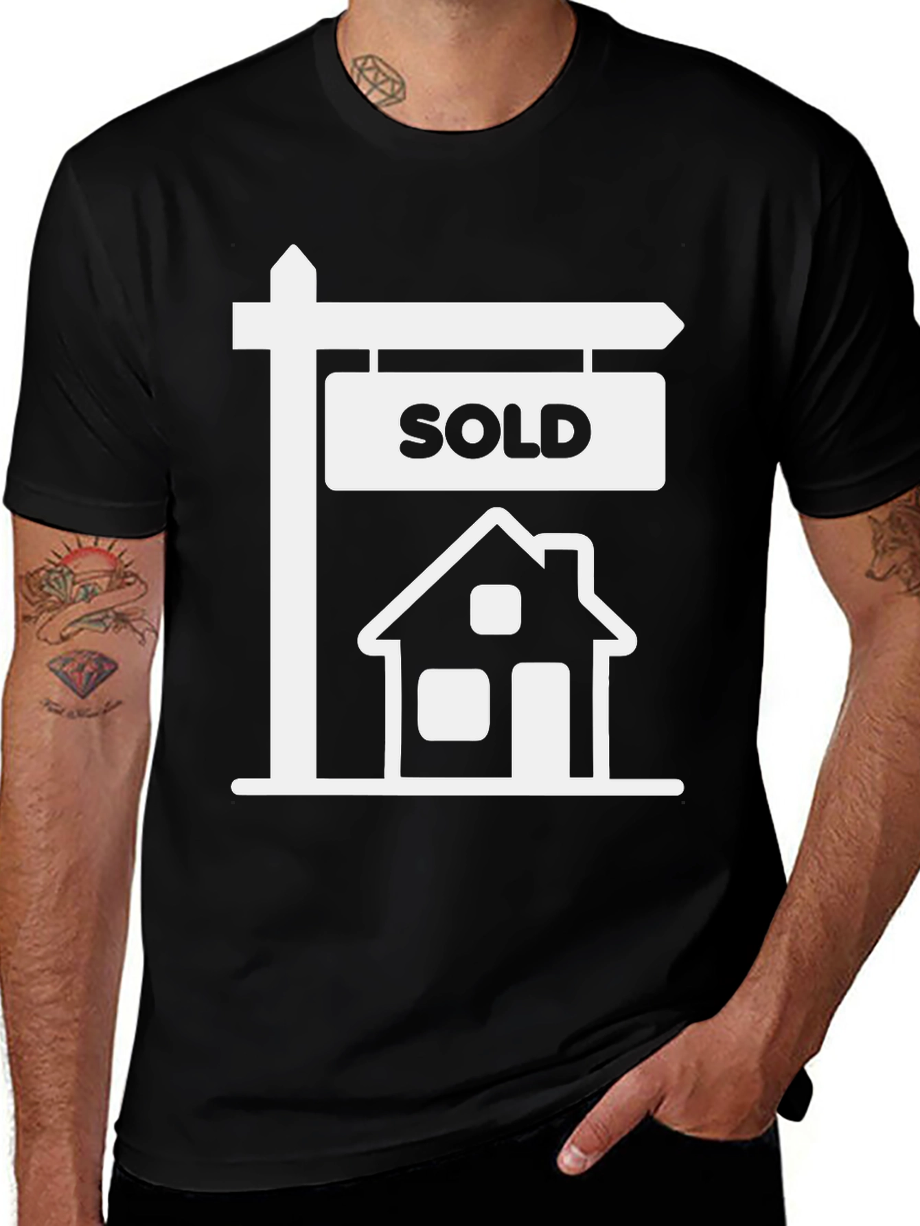 Sold House Graphic Tee - Real Estate T-Shirt