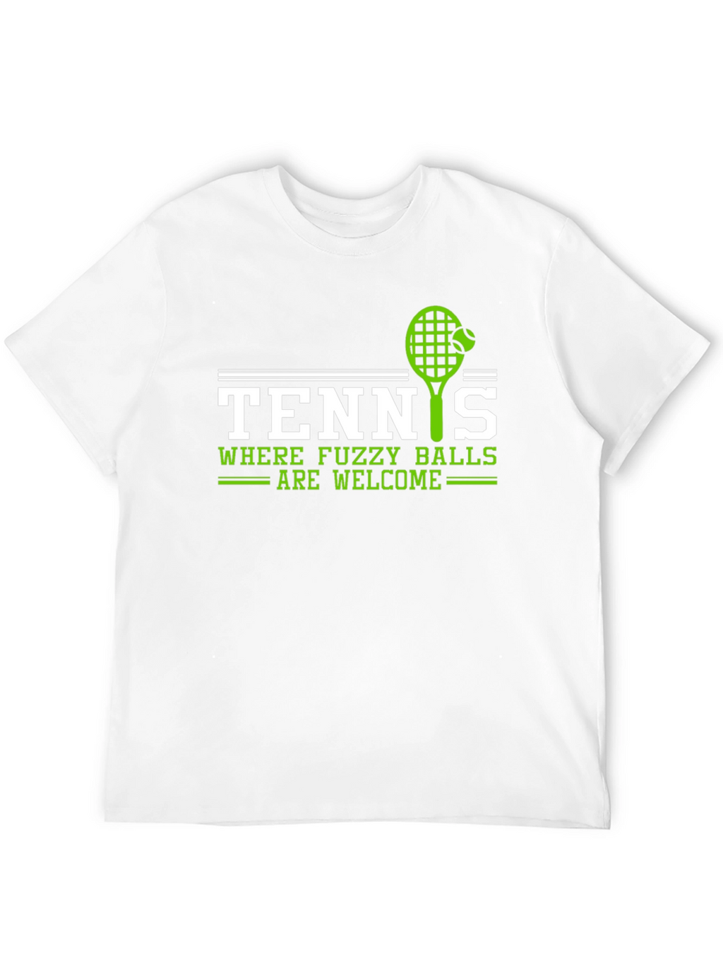 Tennis Fuzzy Balls Welcome Graphic T-Shirt