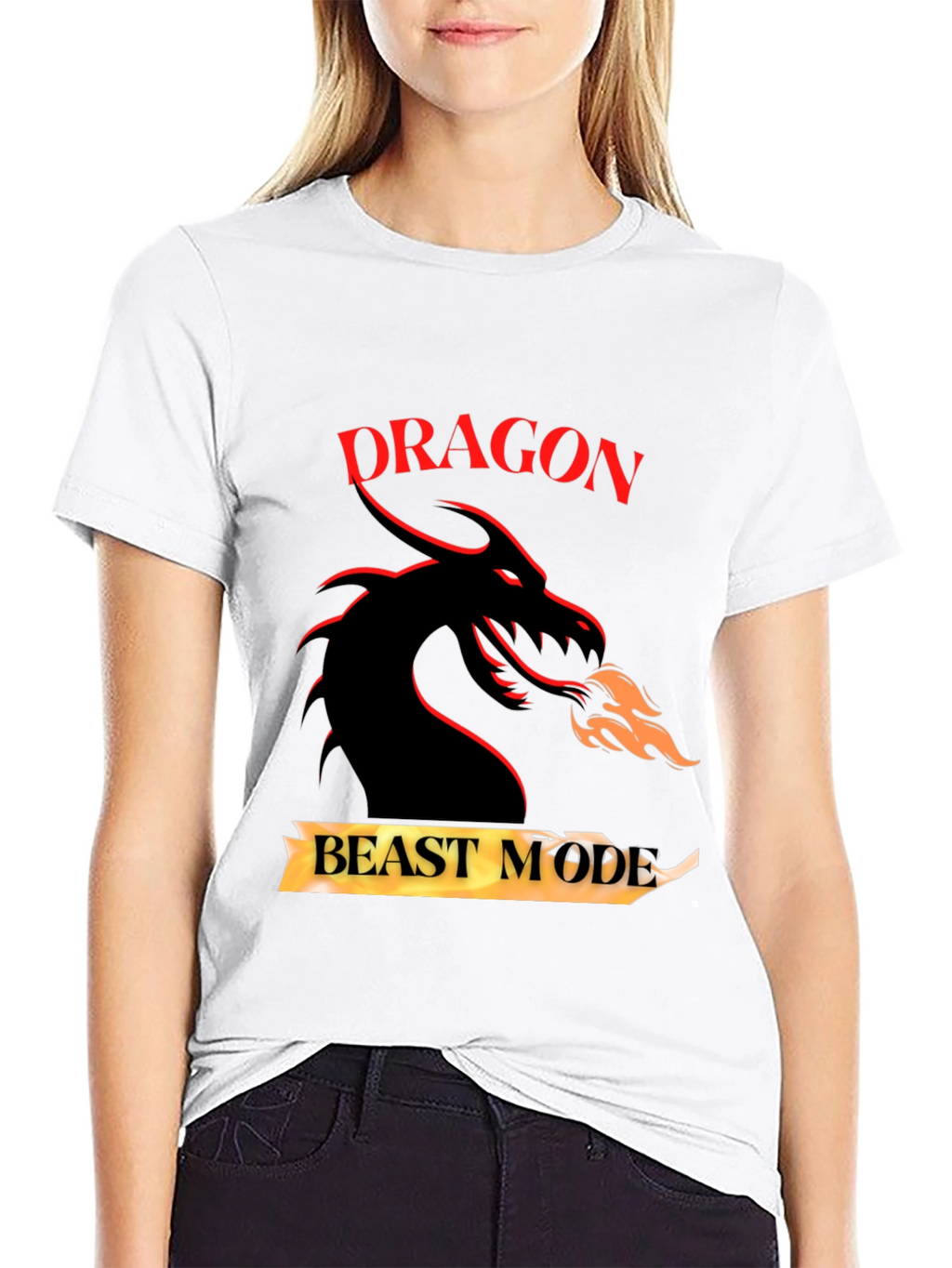 Dragon Beast Mode Graphic Tee - Black