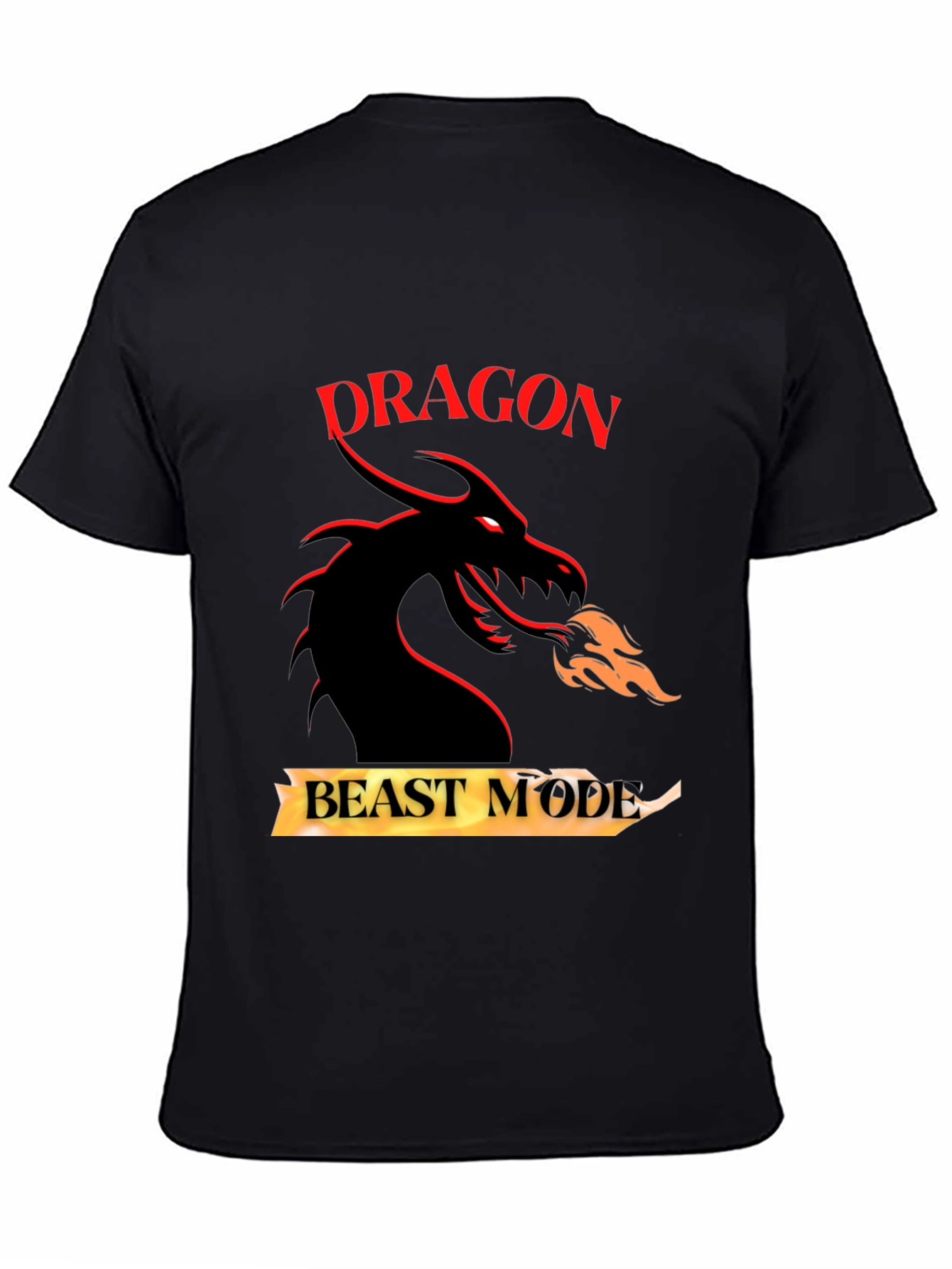 Dragon Beast Mode Graphic Tee - Black