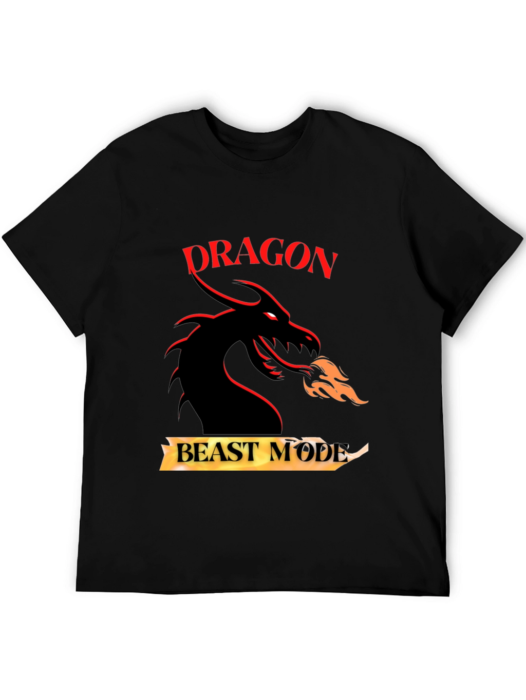 Dragon Beast Mode Graphic Tee - Black