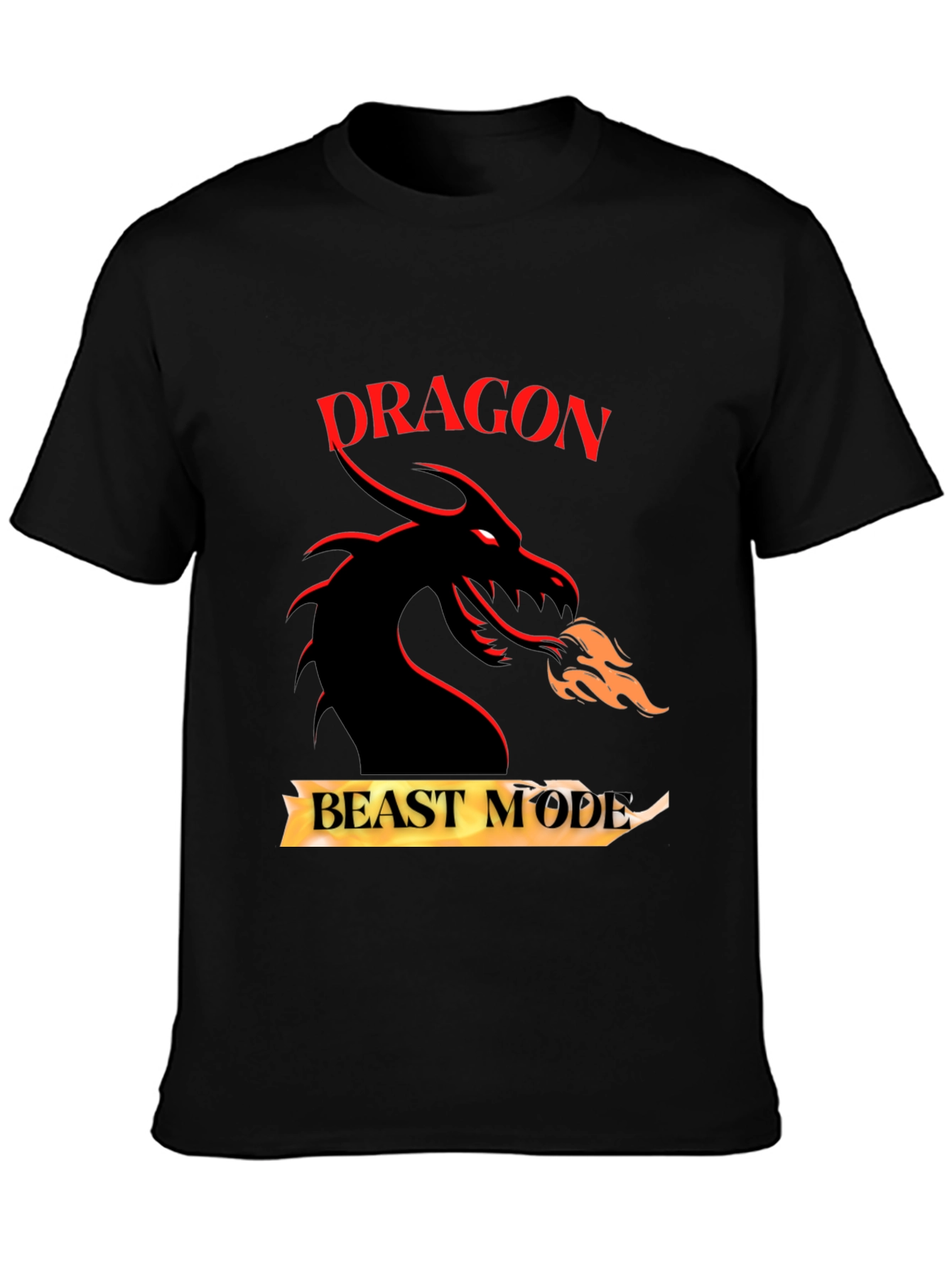 Dragon Beast Mode Graphic Tee - Black