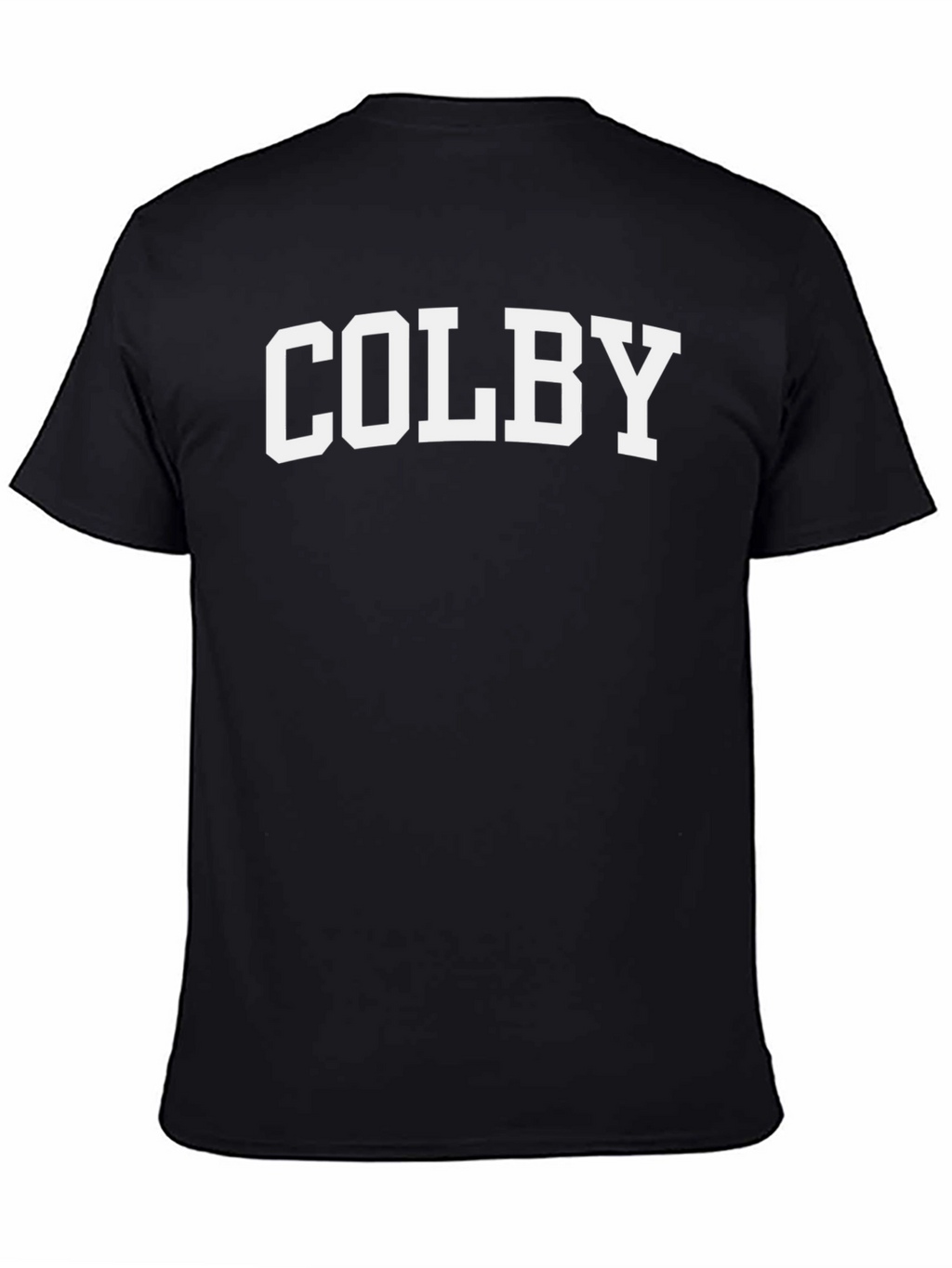 Colby Bold Varsity Style Black T-Shirt