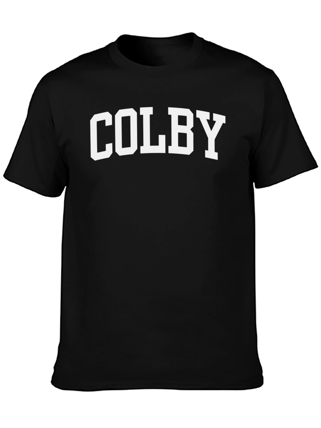 Colby Bold Varsity Style Black T-Shirt