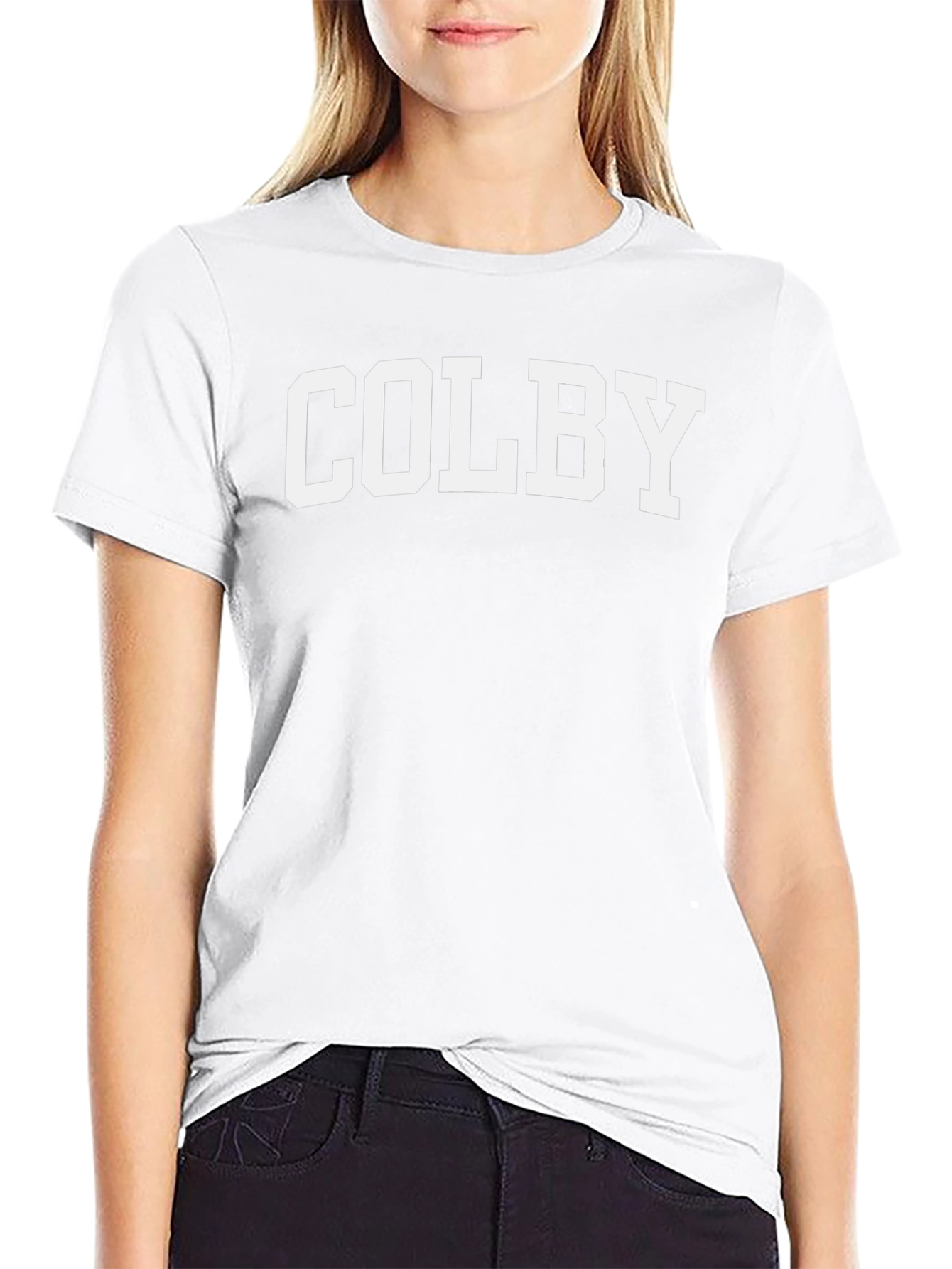 Colby Bold Varsity Style Black T-Shirt