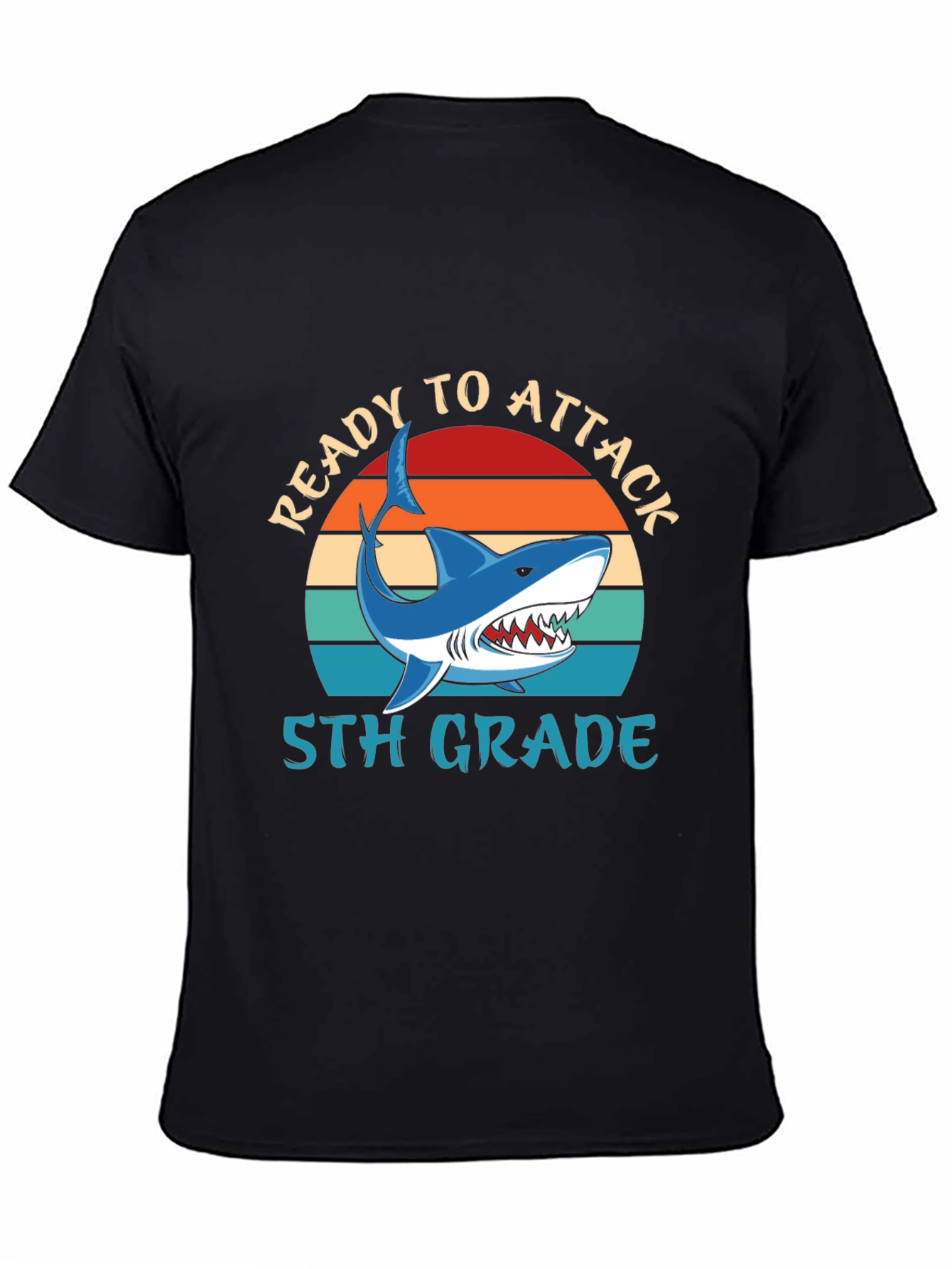 Ready to Attack 5th Grade Shark T-Shirt