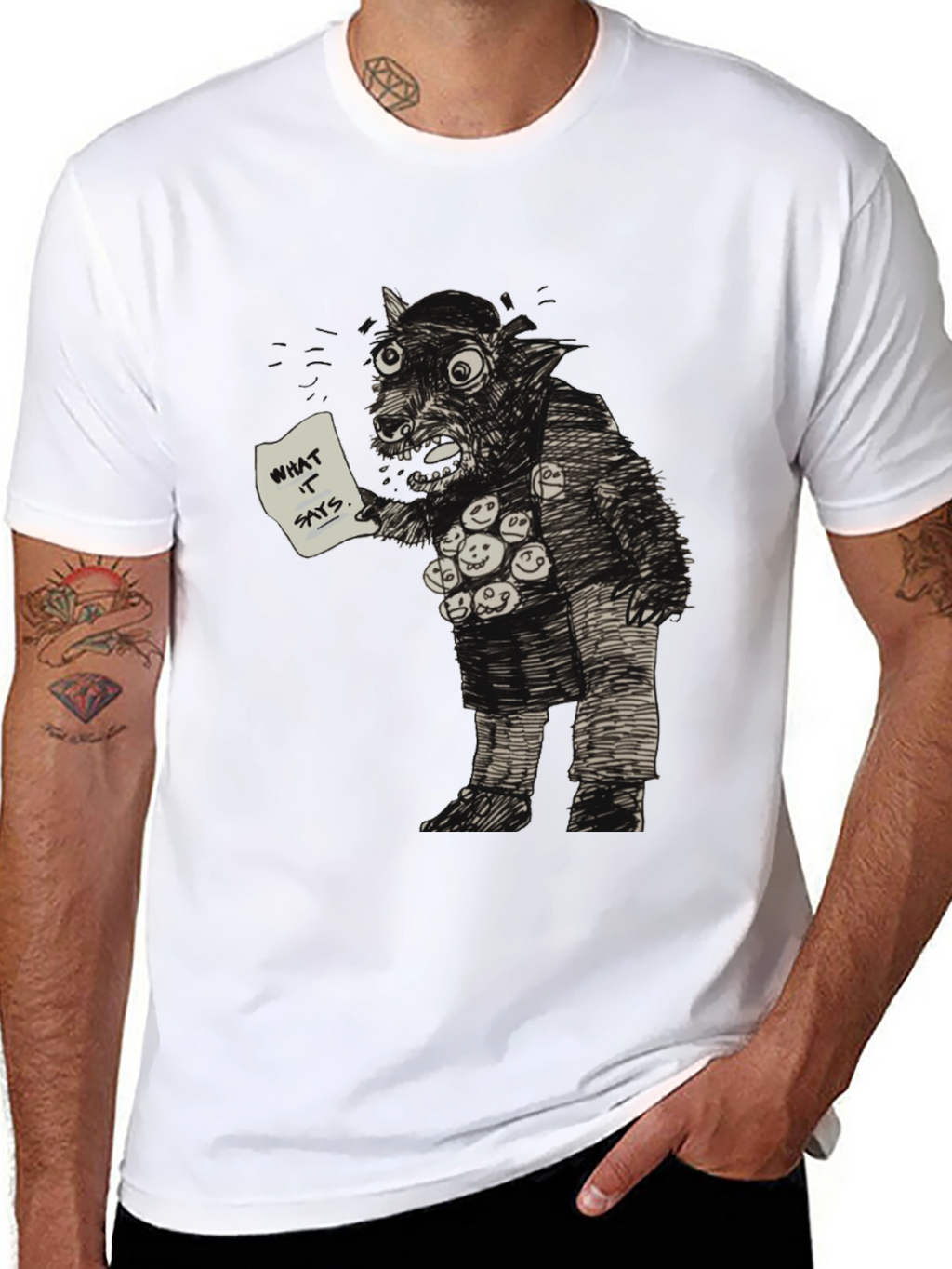 Monster Graphic Tee - What It Says