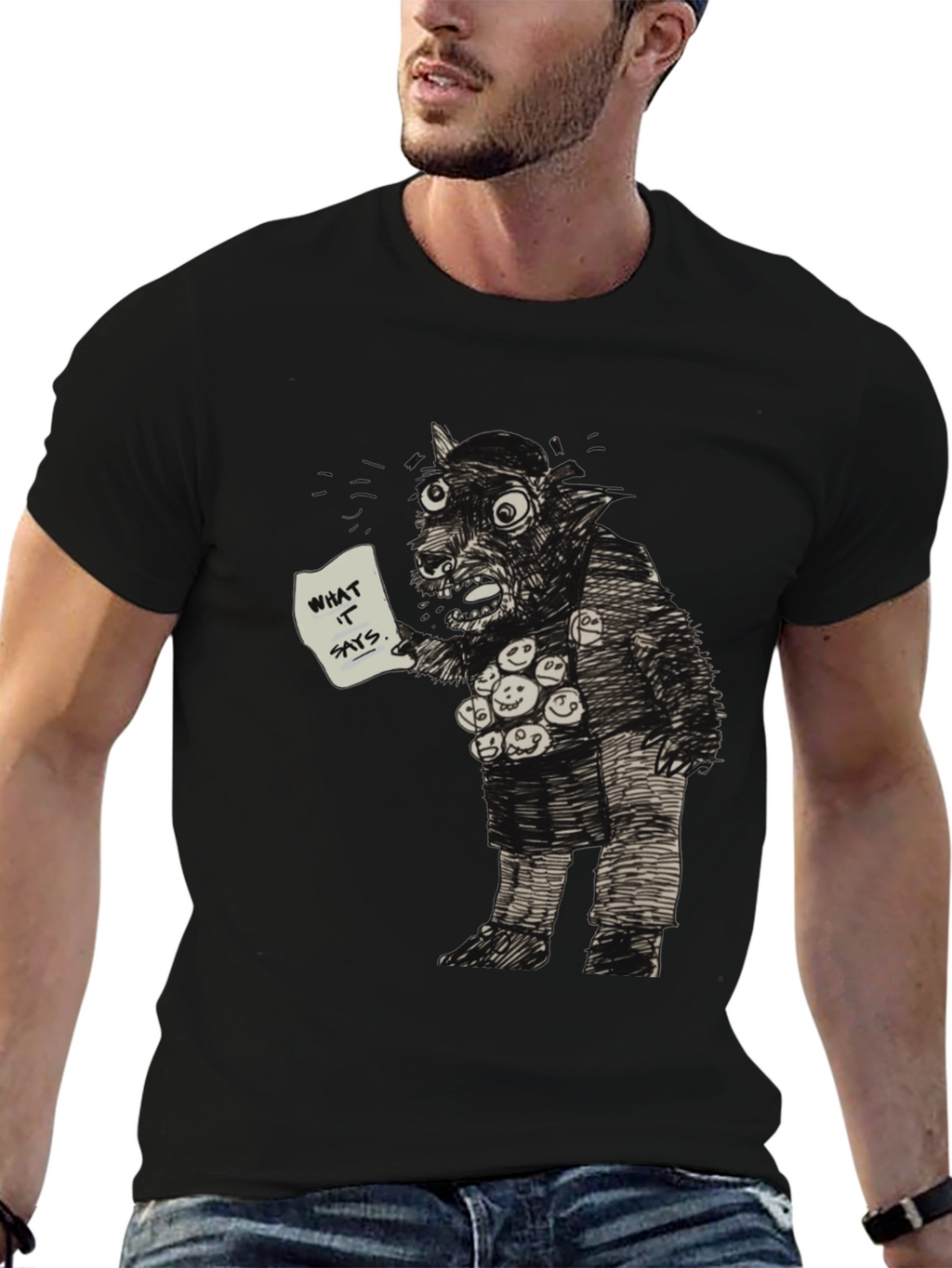 Monster Graphic Tee - What It Says