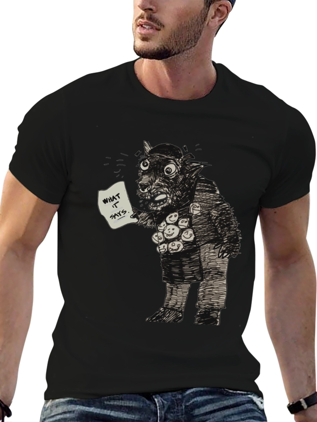 Monster Graphic Tee - What It Says