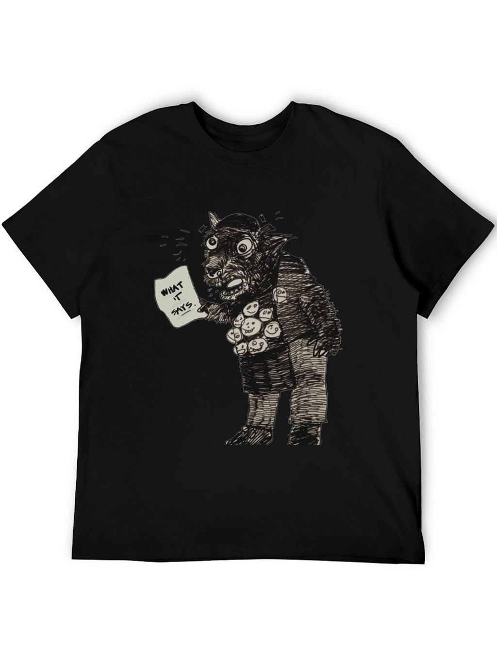 Monster Graphic Tee - What It Says