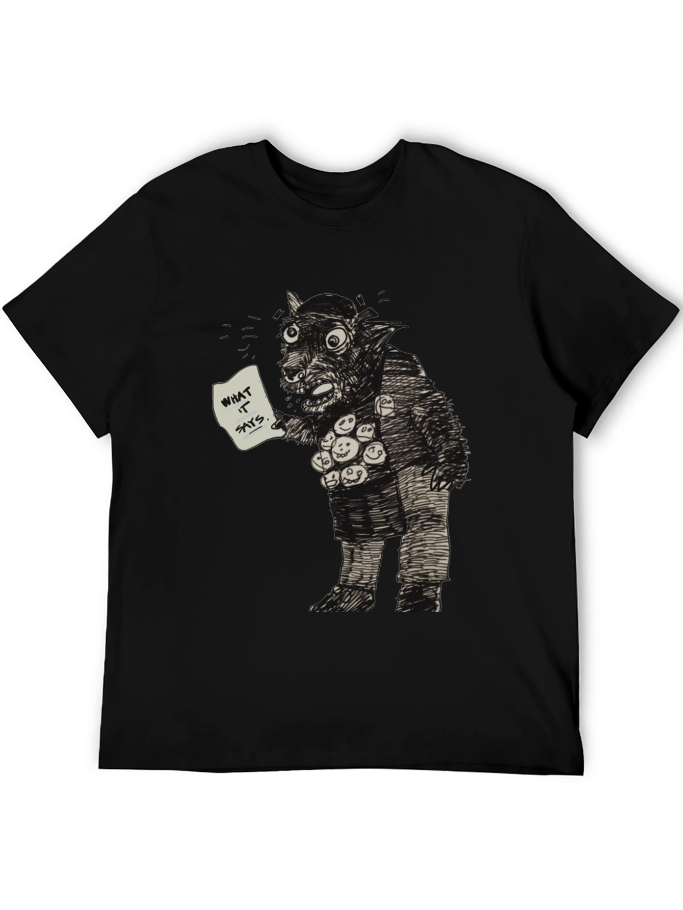 Monster Graphic Tee - What It Says