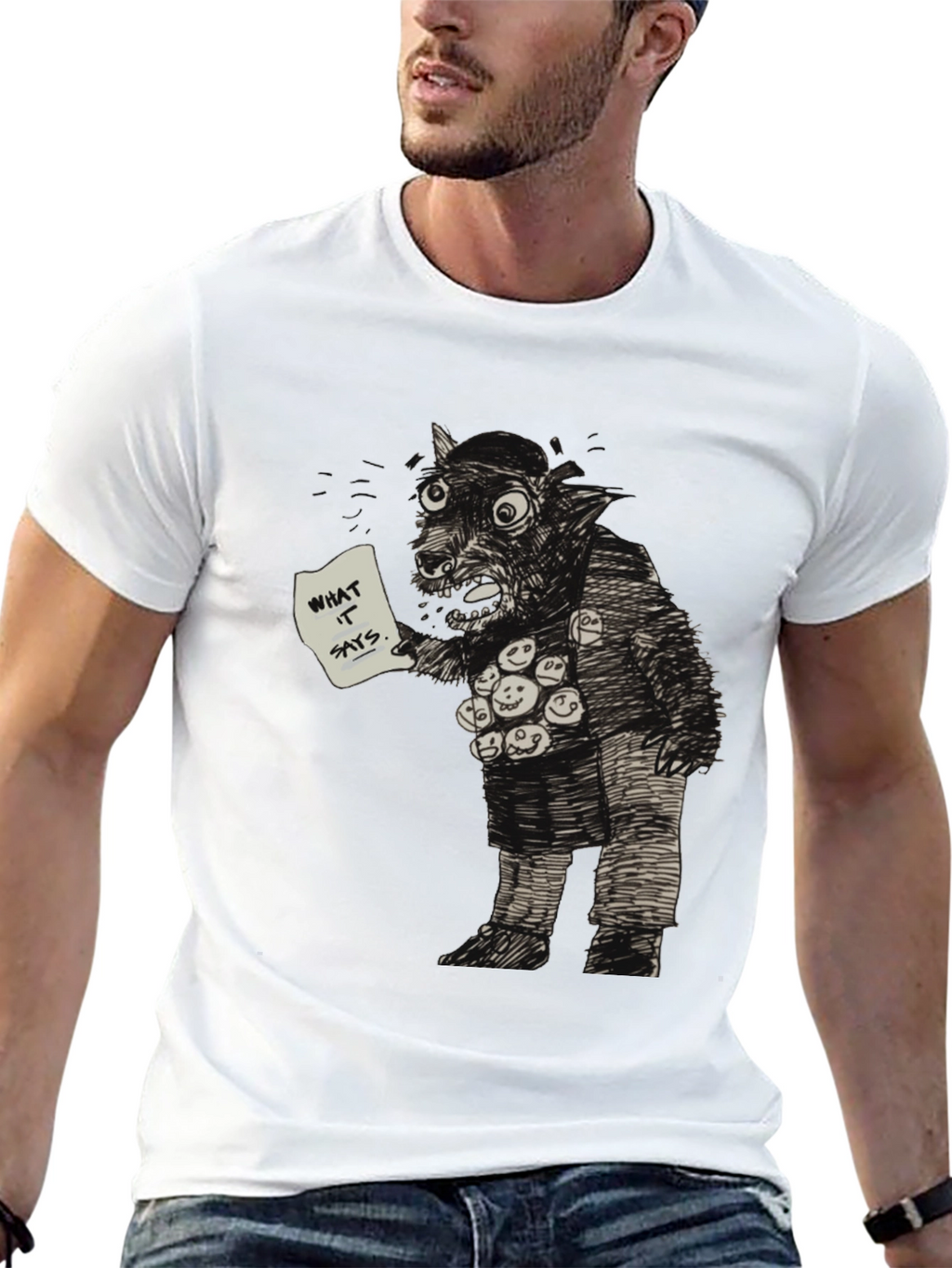 Monster Graphic Tee - What It Says