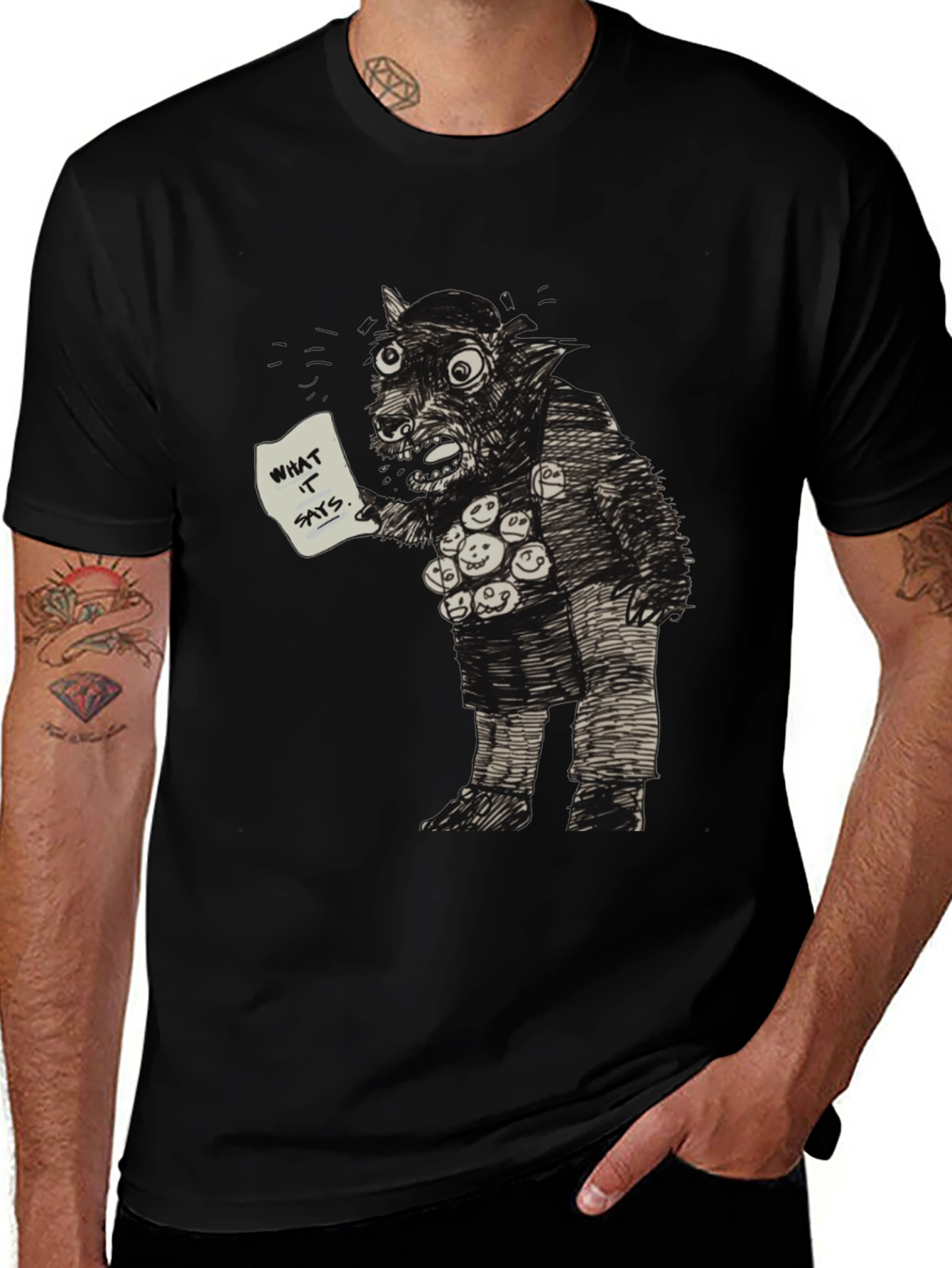 Monster Graphic Tee - What It Says
