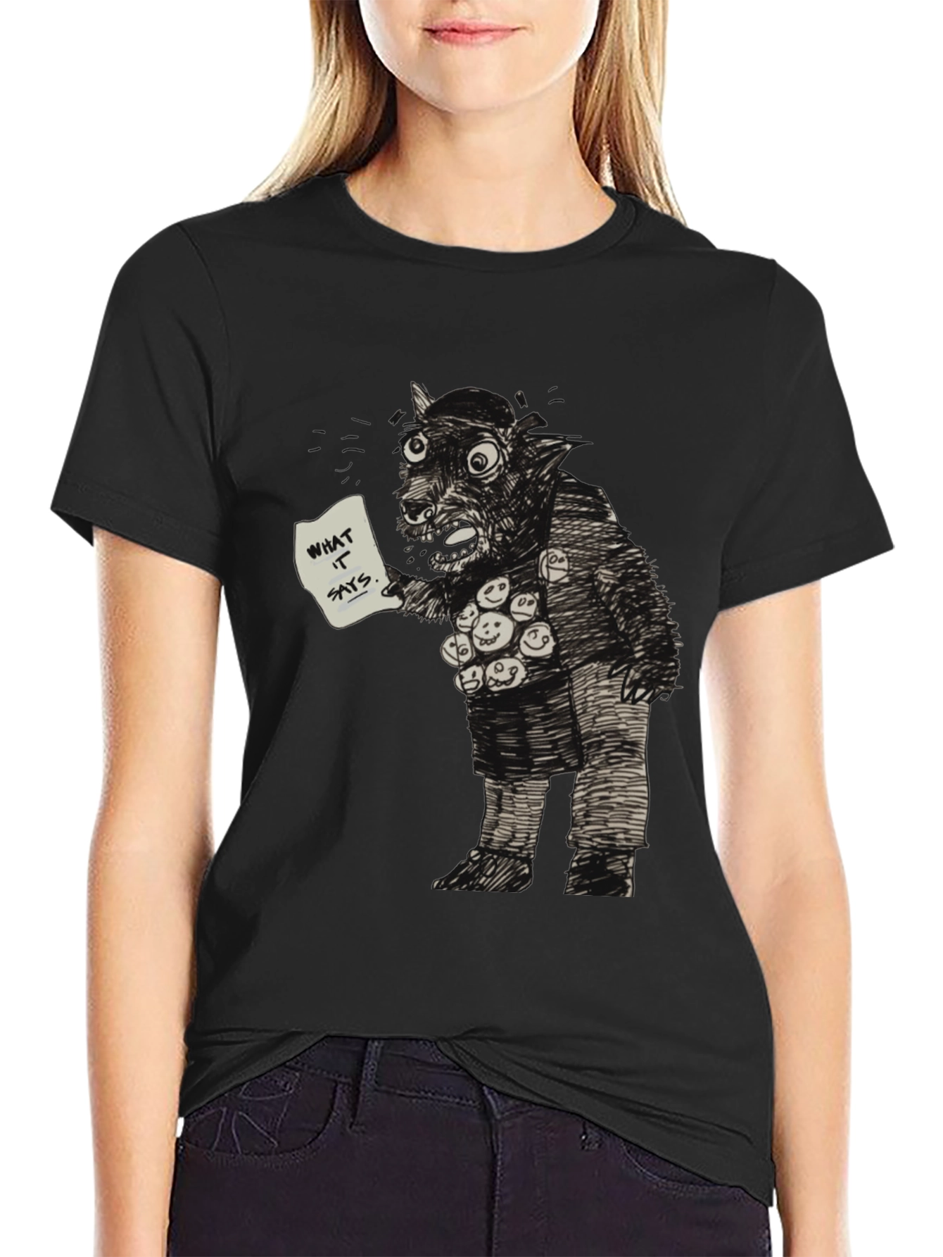Monster Graphic Tee - What It Says