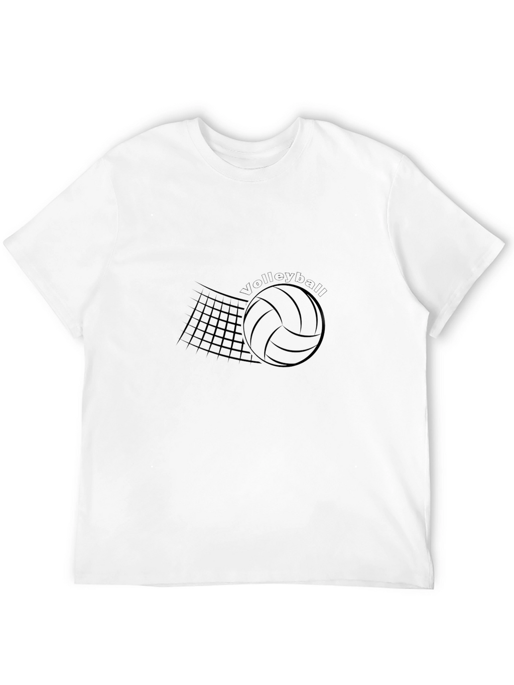 Volleyball Graphic Tee - Black