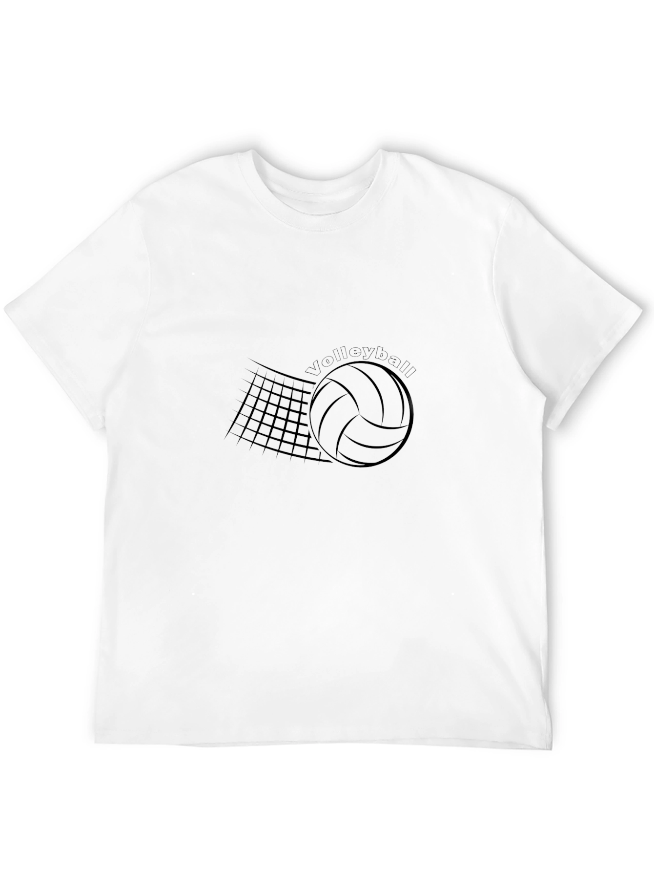 Volleyball Graphic Tee - Black