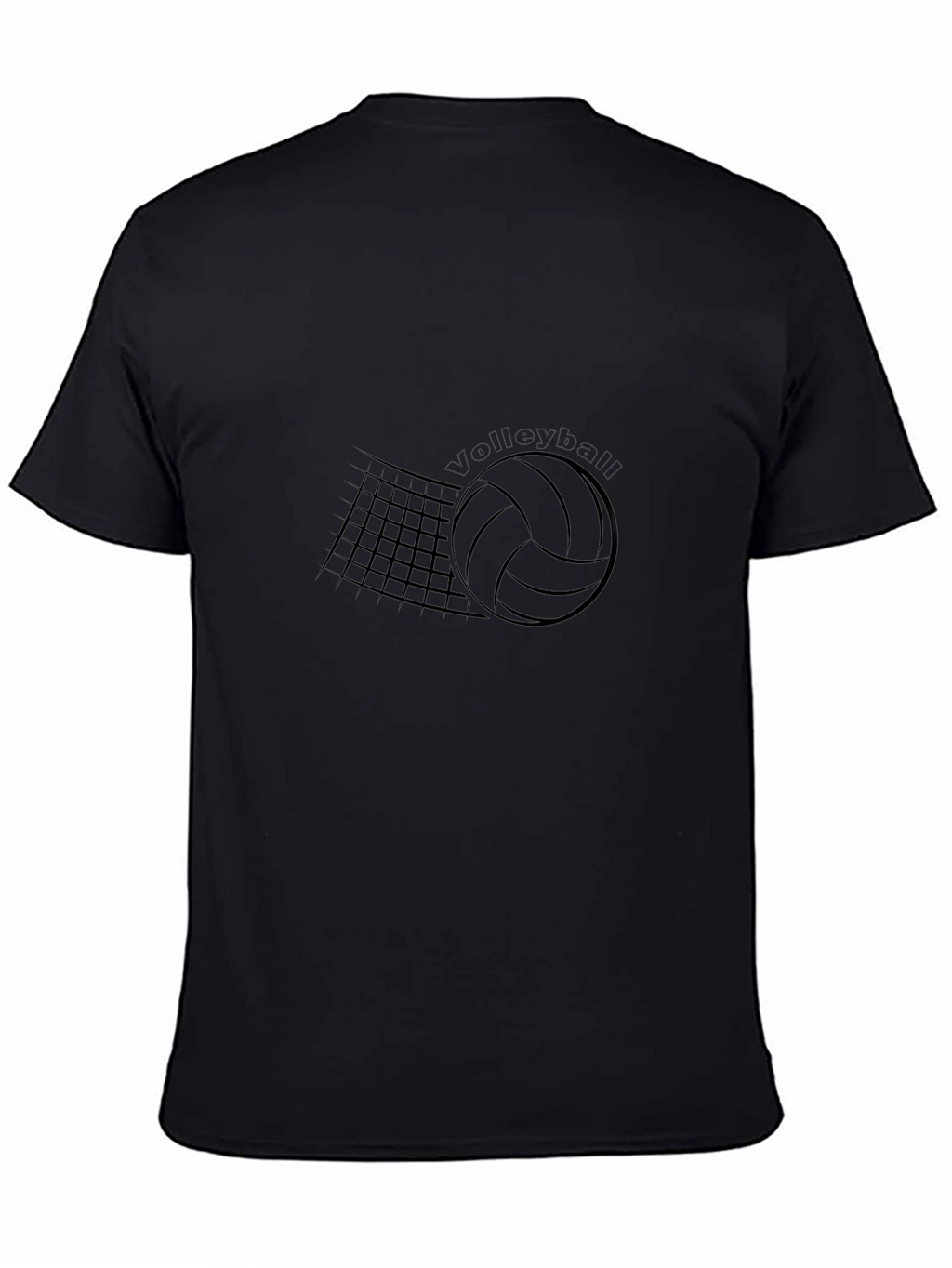 Volleyball Graphic Tee - Black