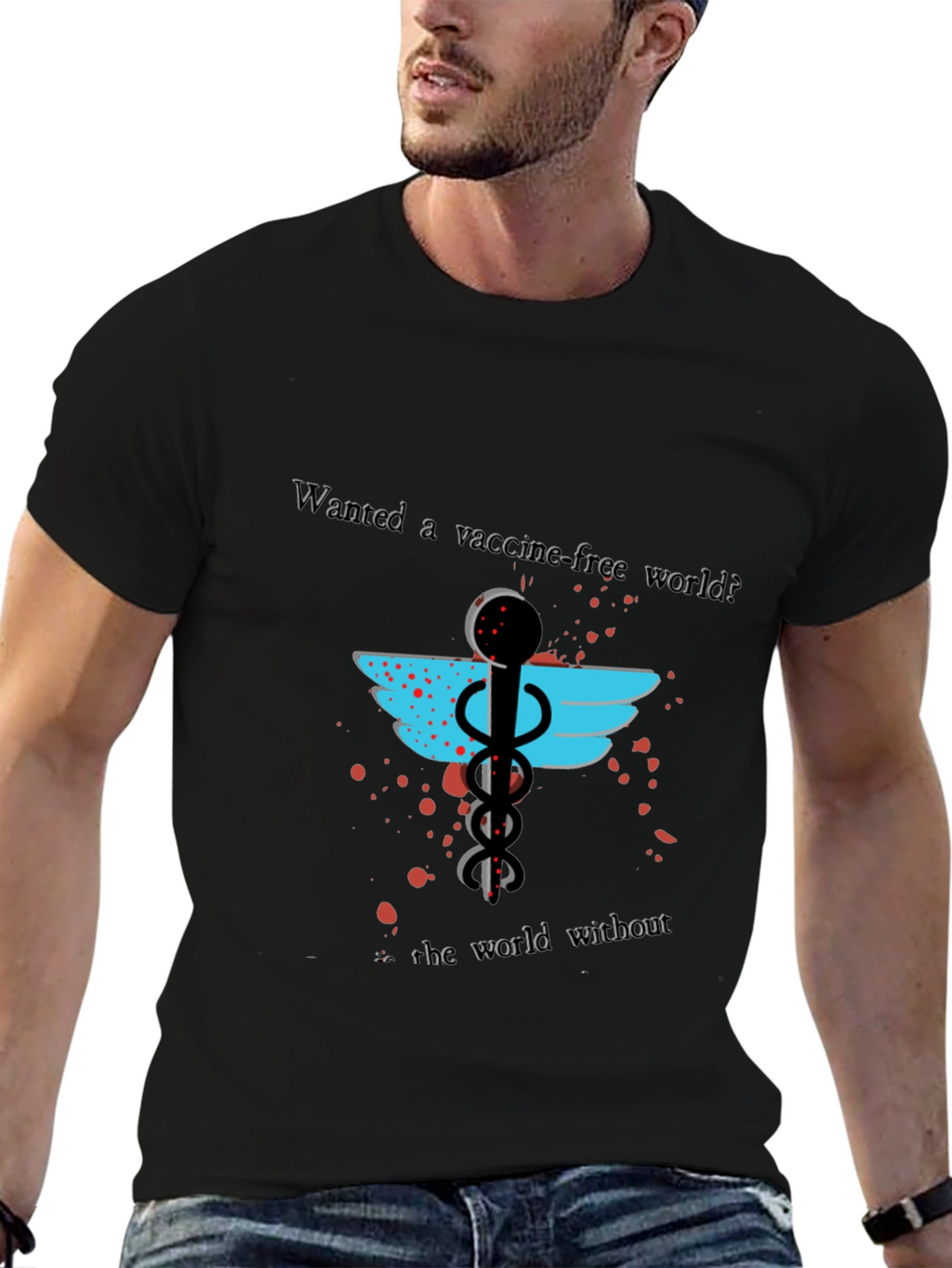 Vaccine-Free World T-Shirt: Anti-Vax Statement Tee