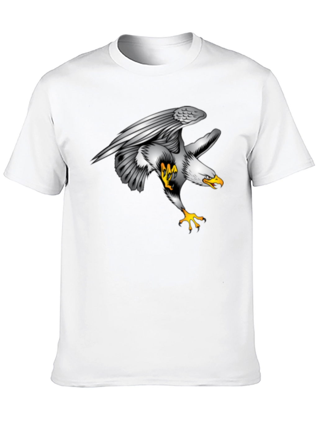 Eagle Graphic Print Black T-Shirt