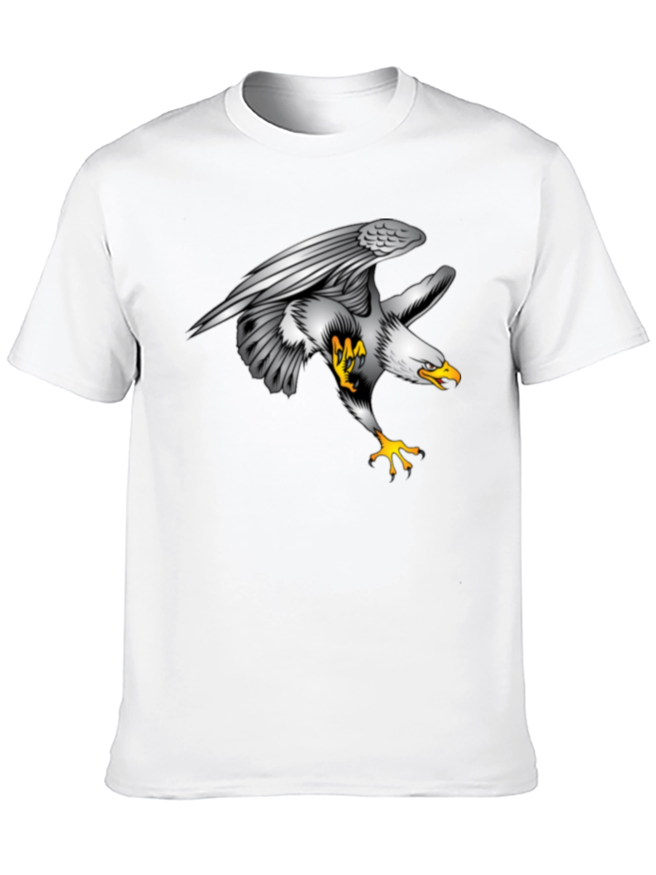 Eagle Graphic Print Black T-Shirt