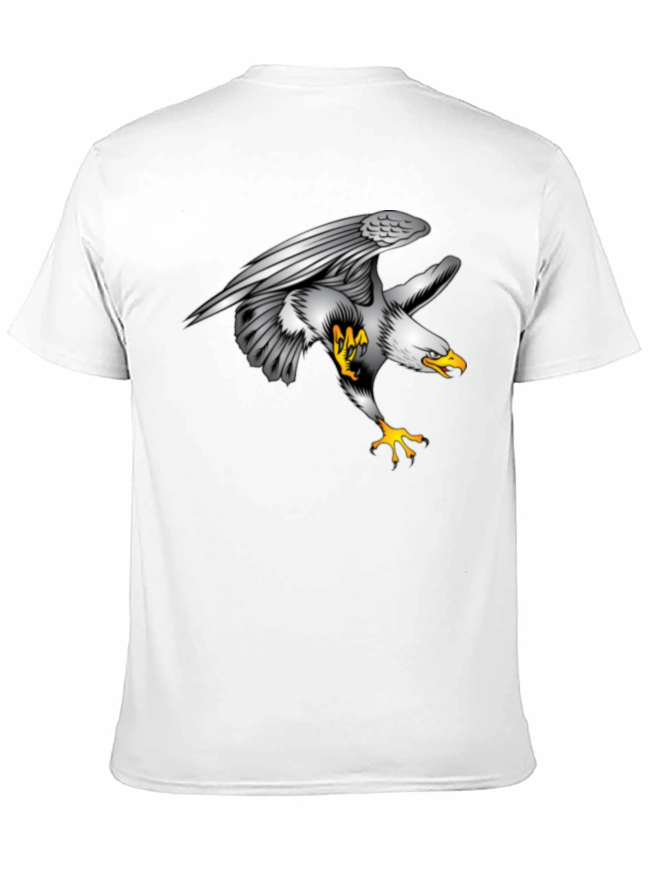 Eagle Graphic Print Black T-Shirt
