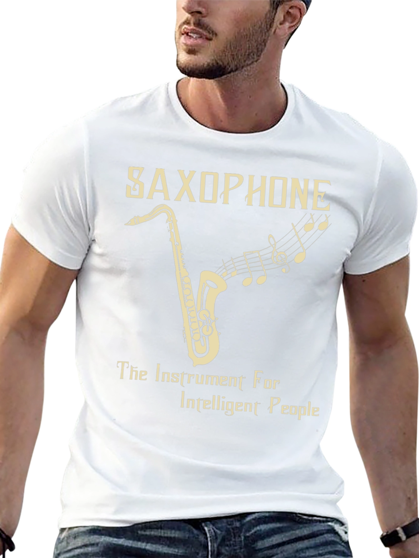 Saxophone Instrument Tee for Intelligent People