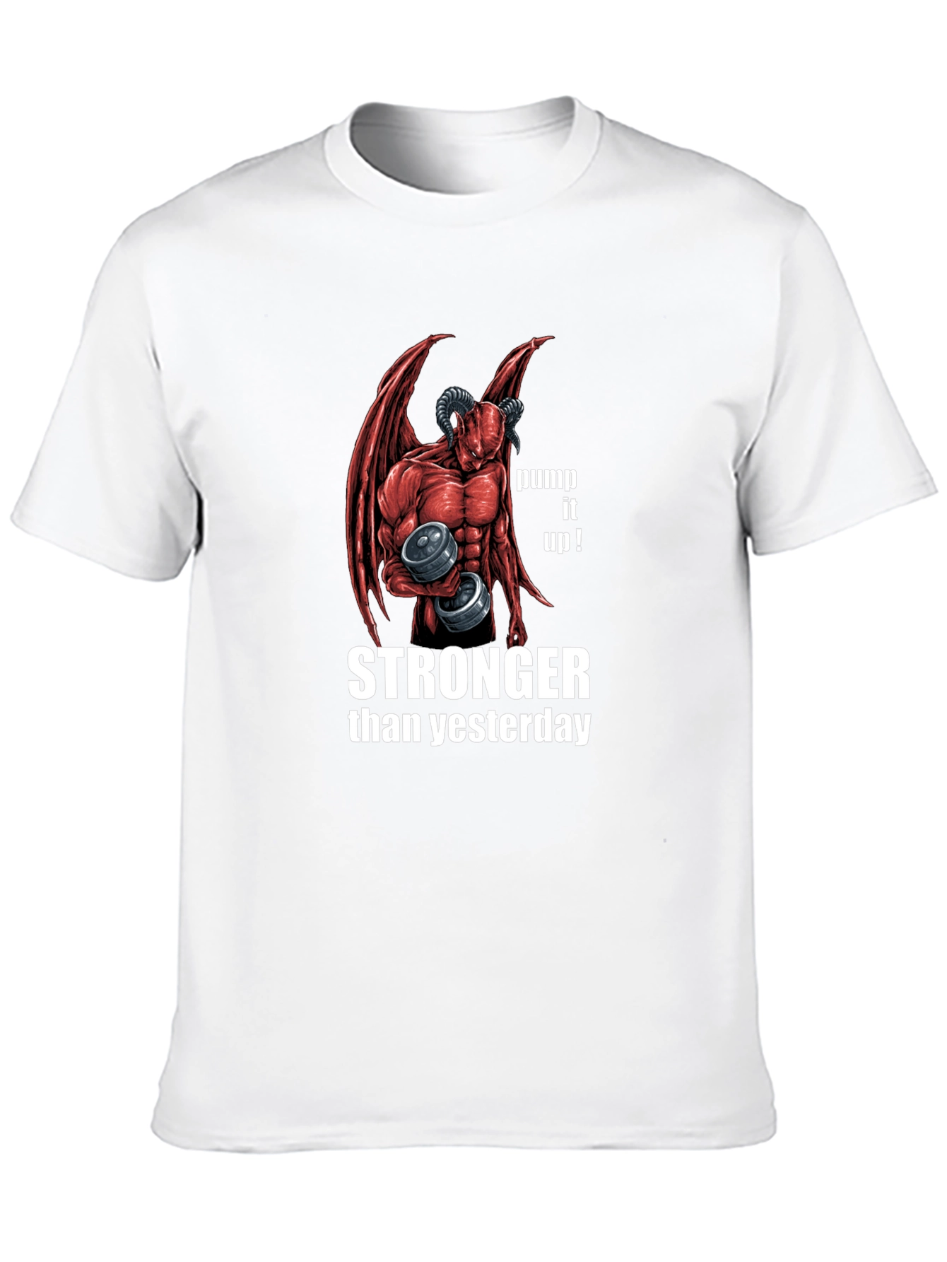 Stronger Than Yesterday Devil Workout T-Shirt