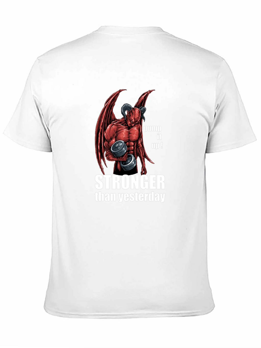 Stronger Than Yesterday Devil Workout T-Shirt