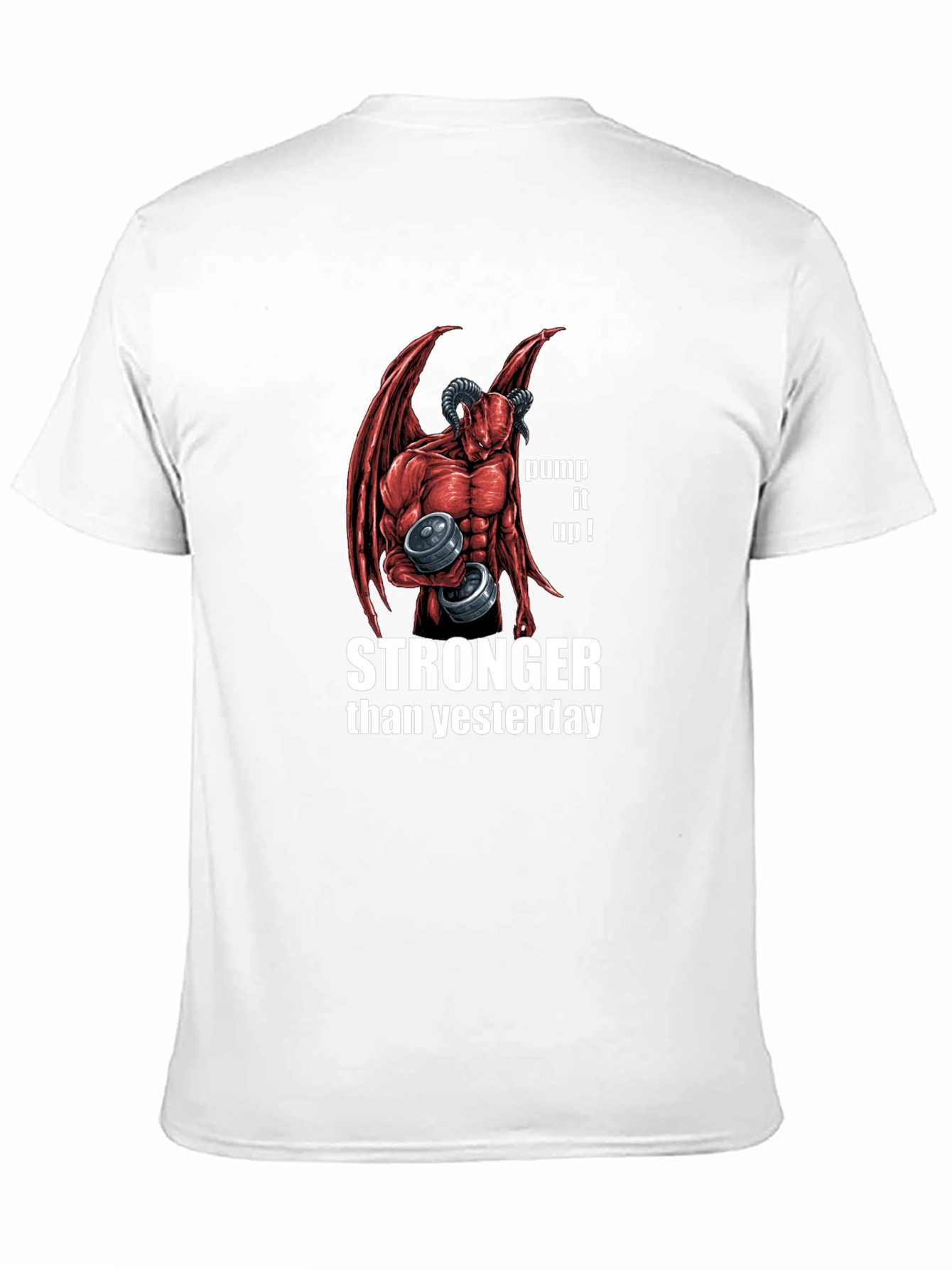 Stronger Than Yesterday Devil Workout T-Shirt