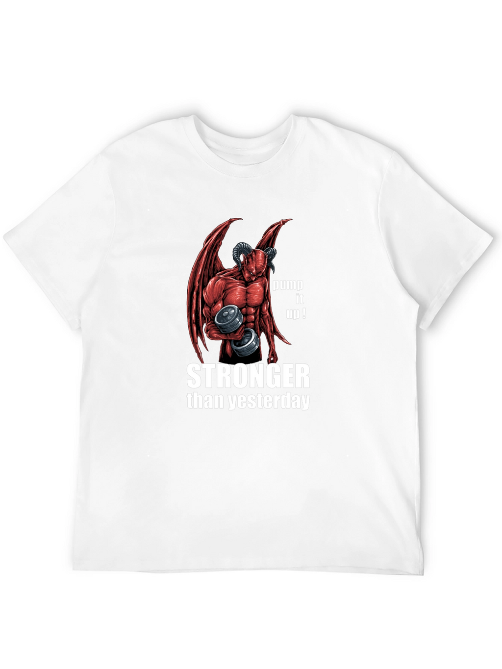 Stronger Than Yesterday Devil Workout T-Shirt