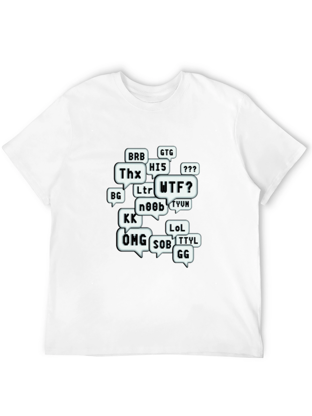 Funny Chat Abbreviations T-Shirt - Gamer Tee