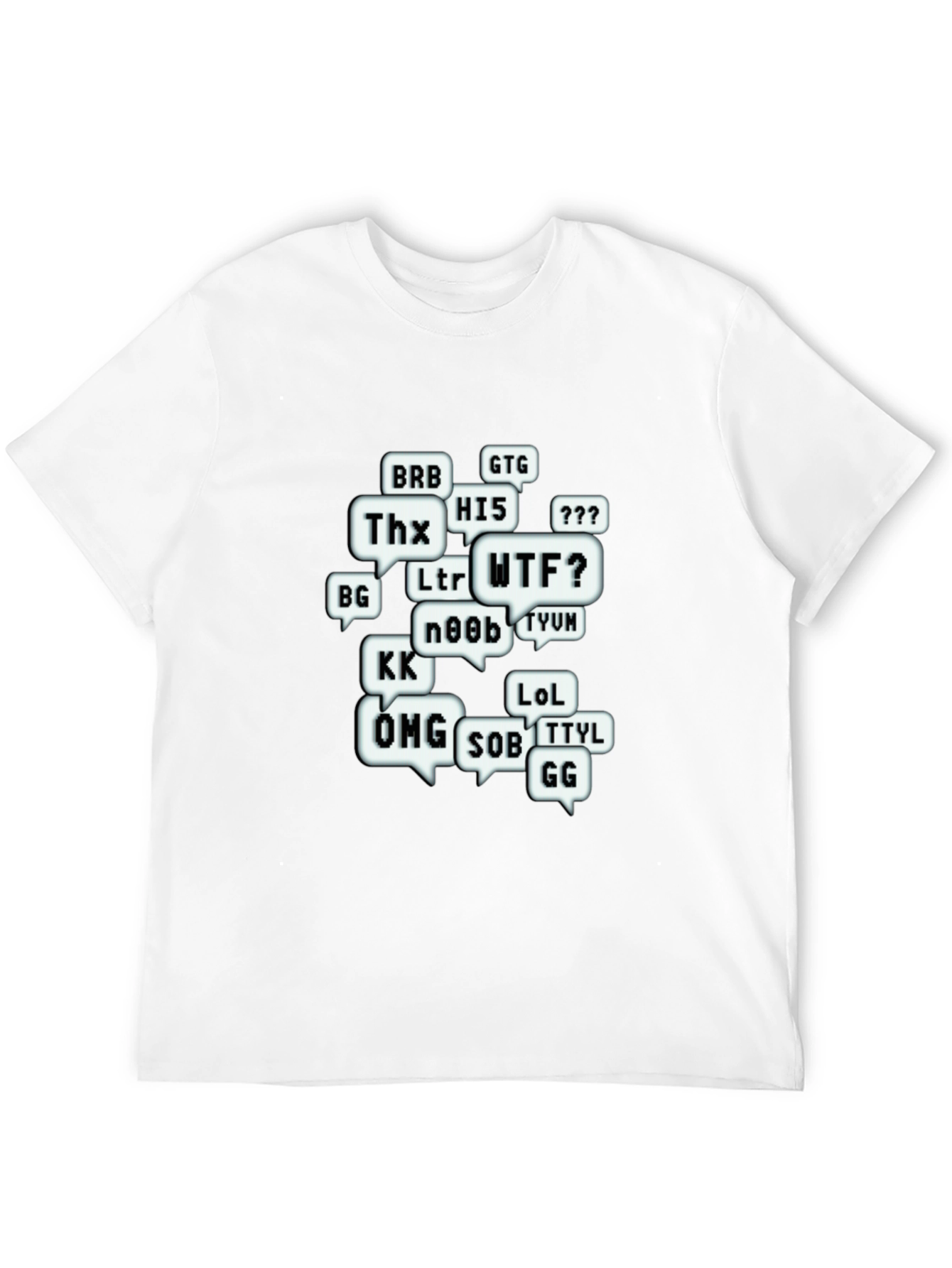 Funny Chat Abbreviations T-Shirt - Gamer Tee