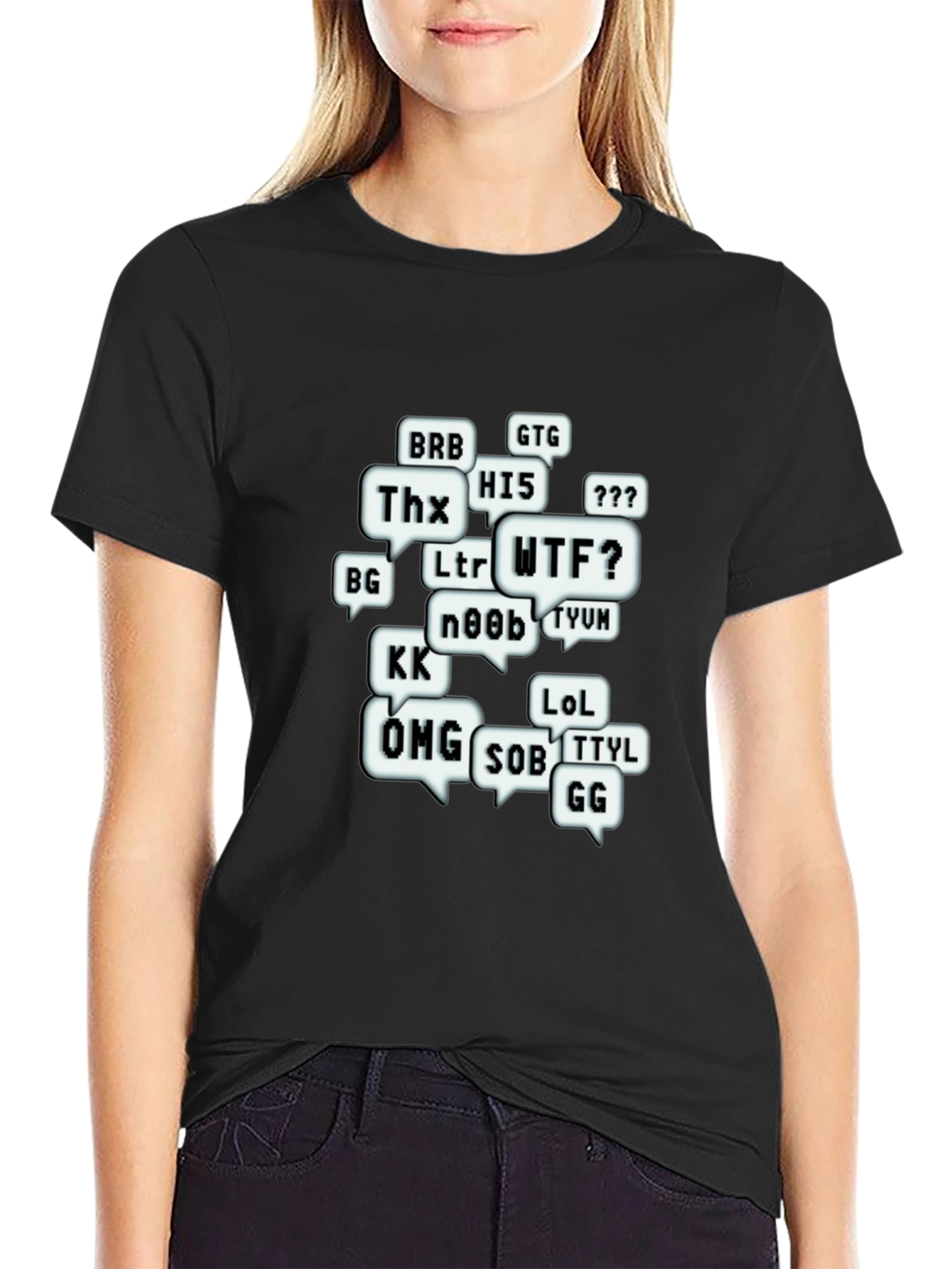Funny Chat Abbreviations T-Shirt - Gamer Tee