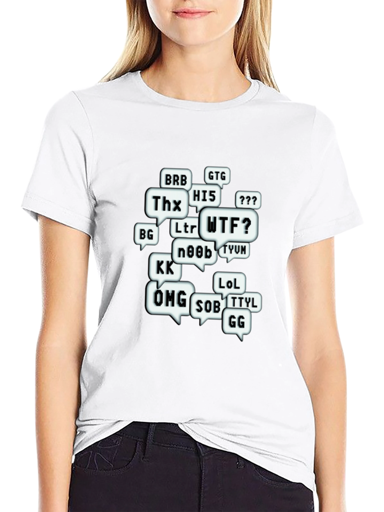 Funny Chat Abbreviations T-Shirt - Gamer Tee