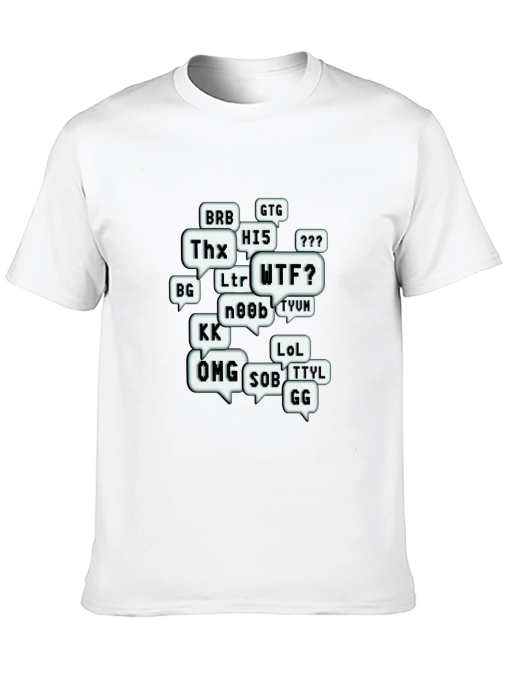 Funny Chat Abbreviations T-Shirt - Gamer Tee