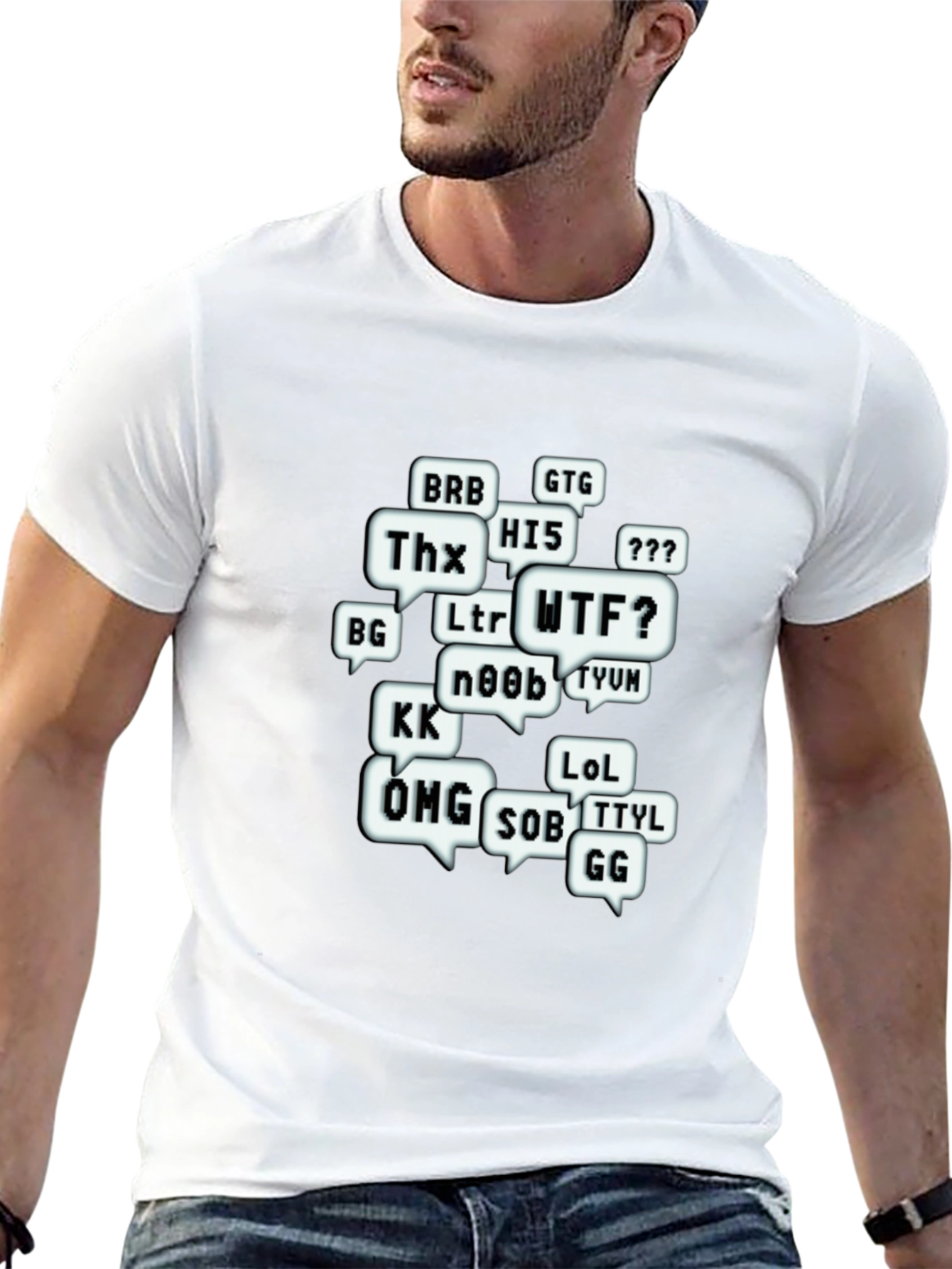 Funny Chat Abbreviations T-Shirt - Gamer Tee