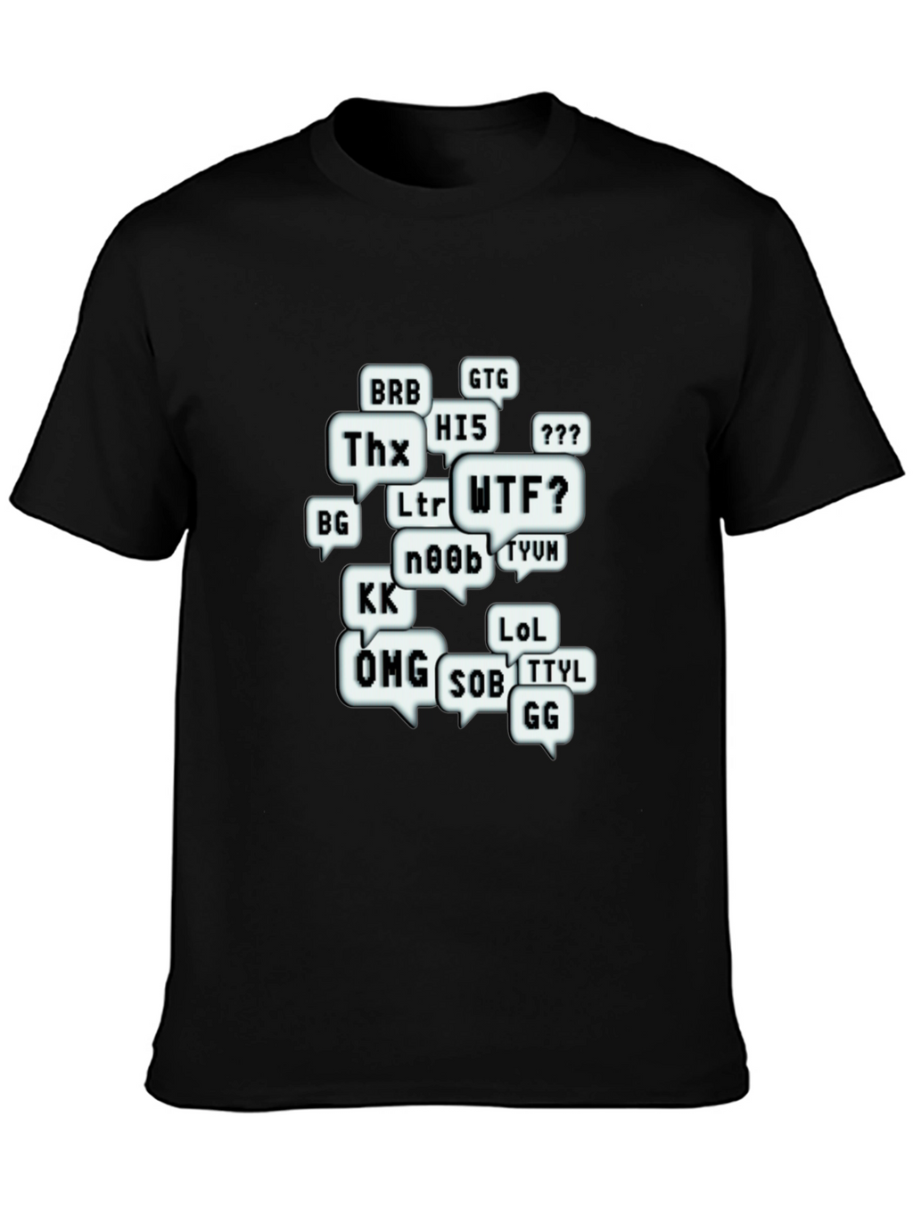 Funny Chat Abbreviations T-Shirt - Gamer Tee