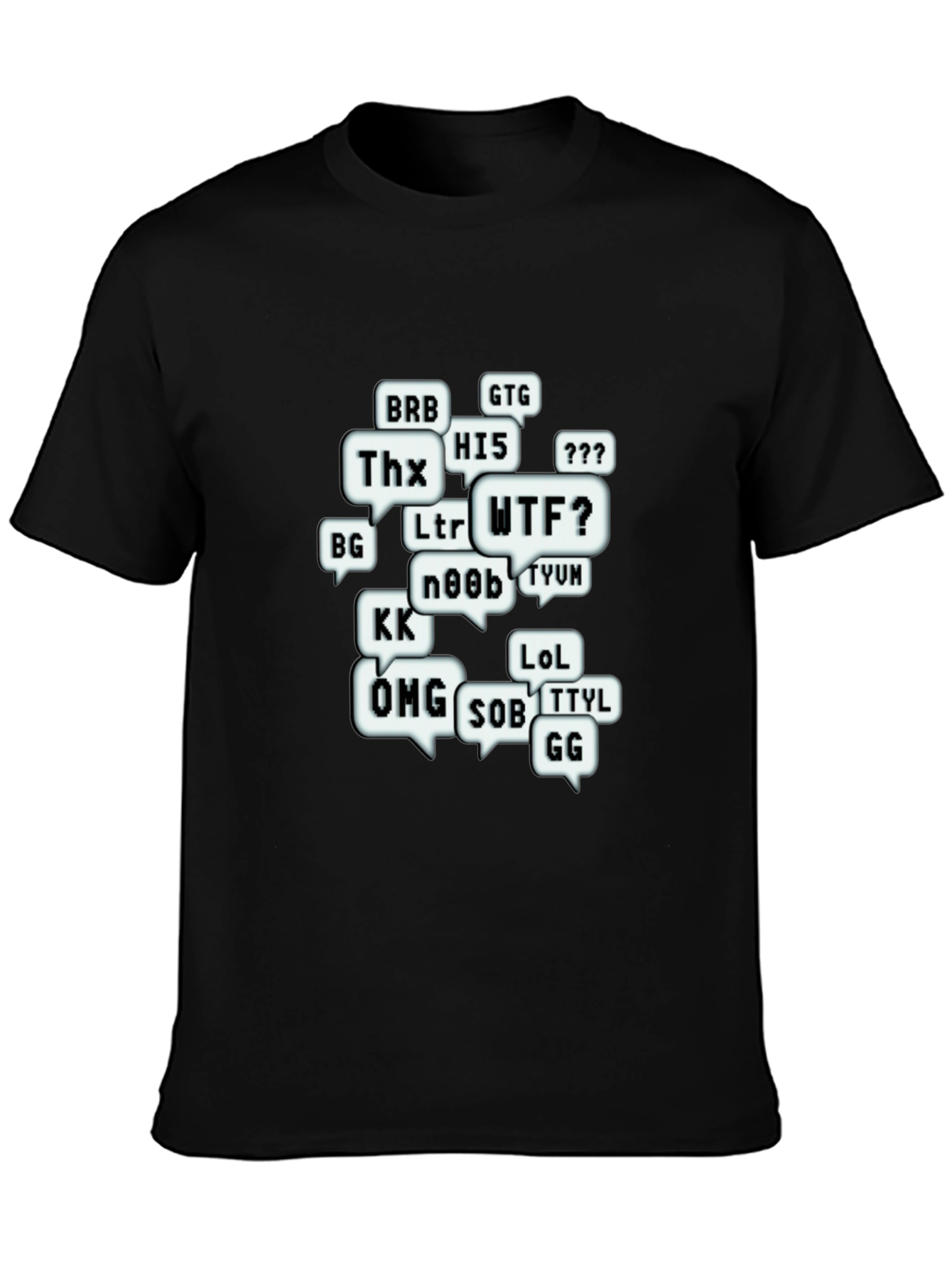 Funny Chat Abbreviations T-Shirt - Gamer Tee