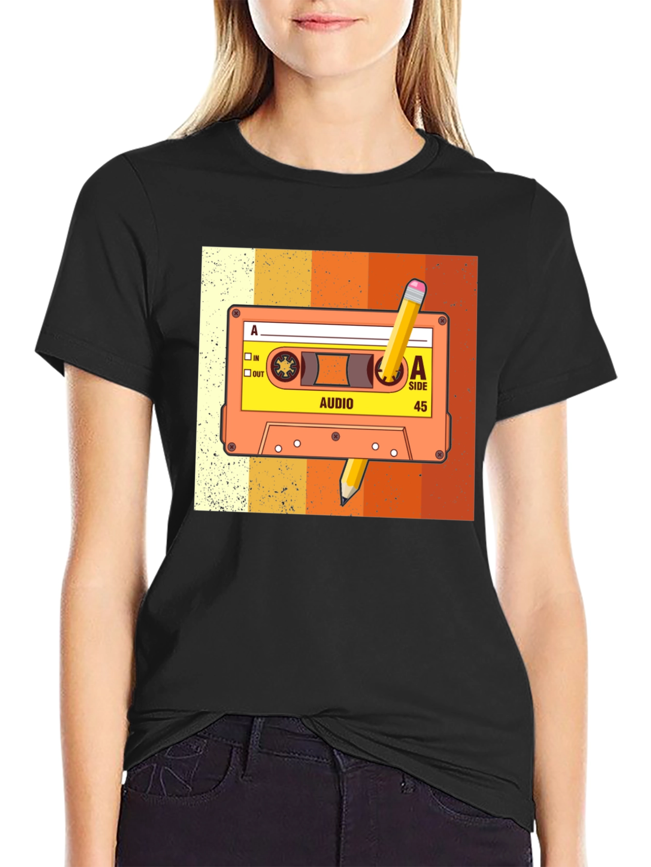 Retro Cassette Tape Graphic Tee - Music Lover T-Shirt