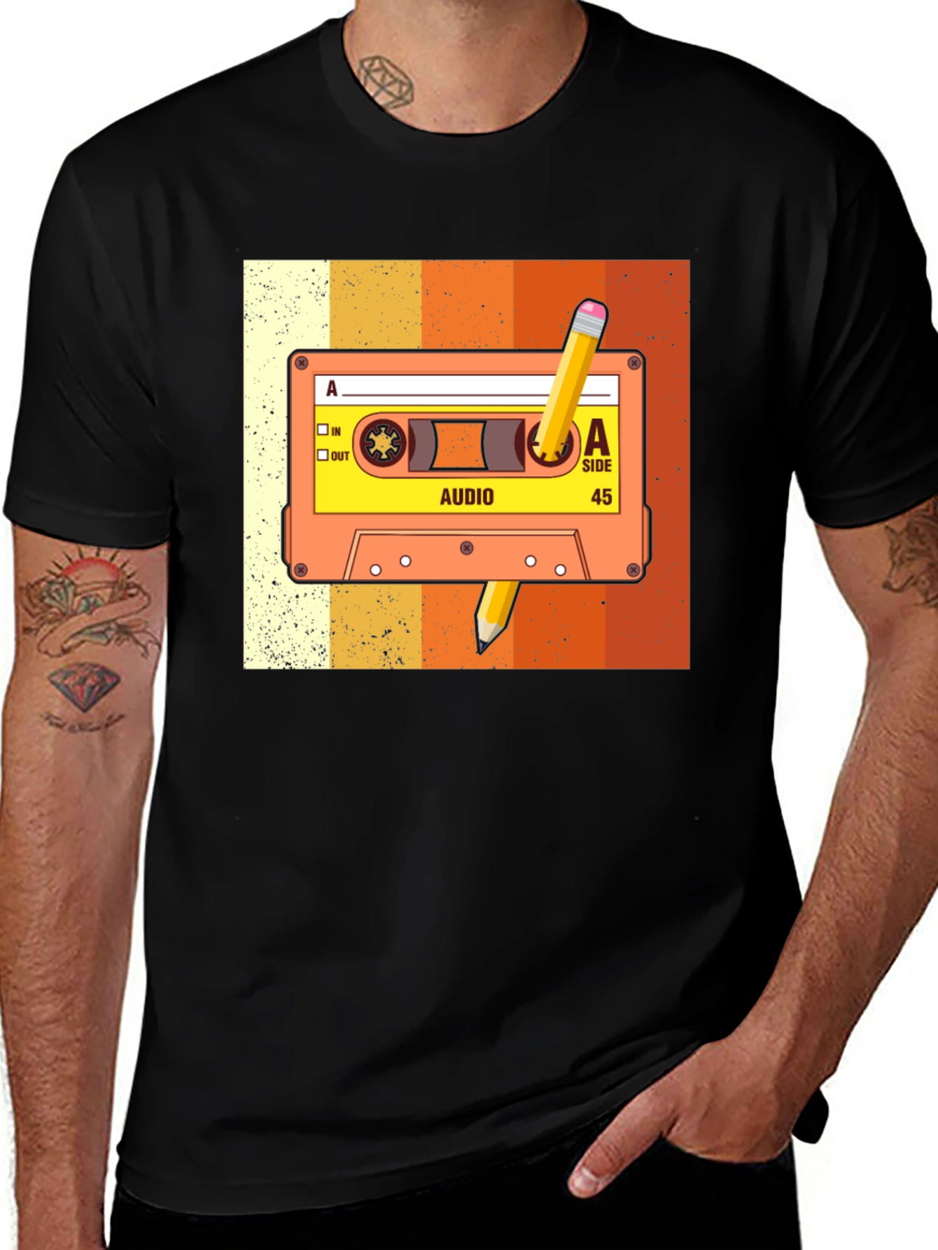 Retro Cassette Tape Graphic Tee - Music Lover T-Shirt